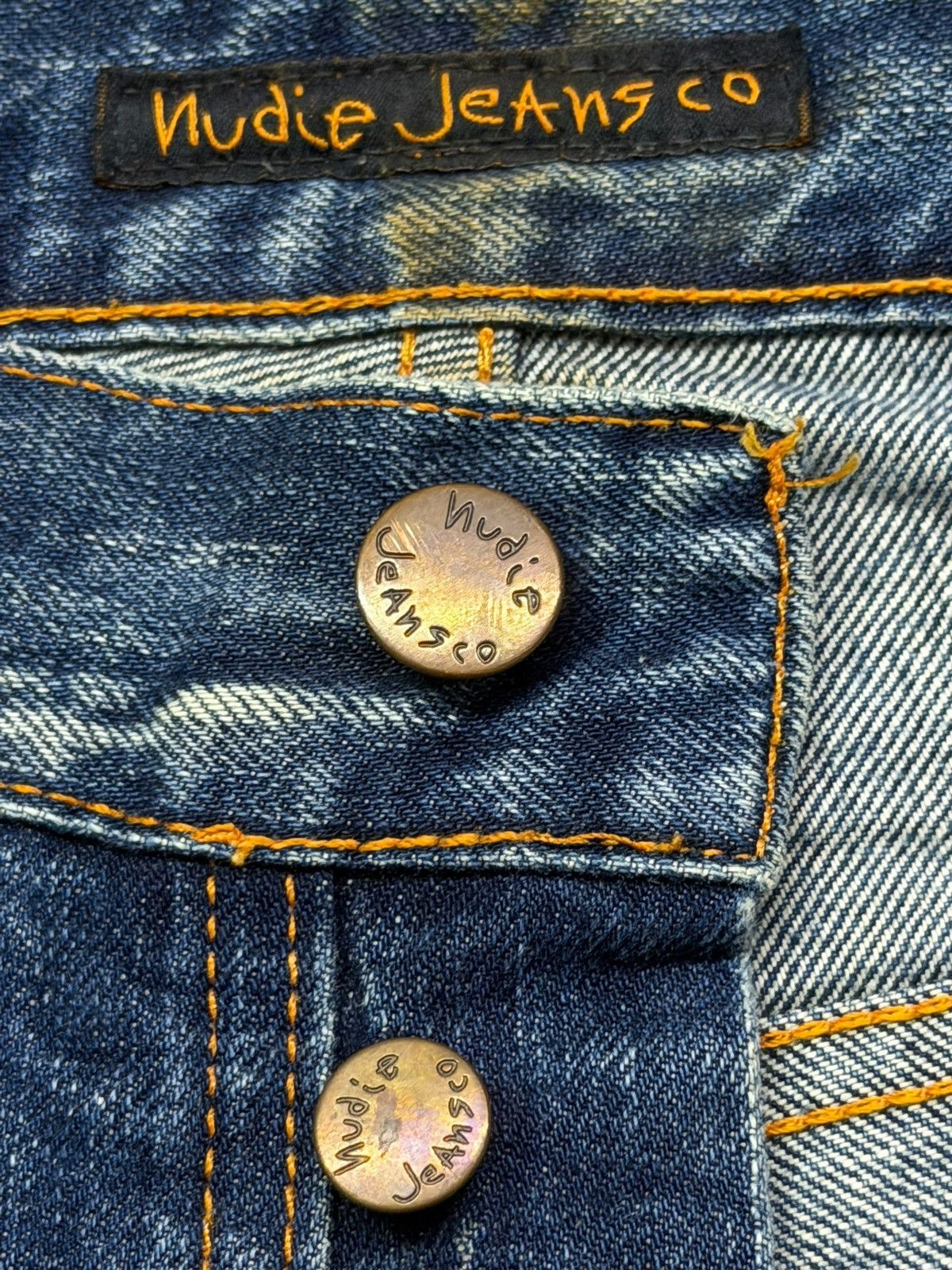 Nudie Jeans Vintage Nudie Jeans Grim Tim David Replica Distressed Denim Size US 31 - 9 Thumbnail
