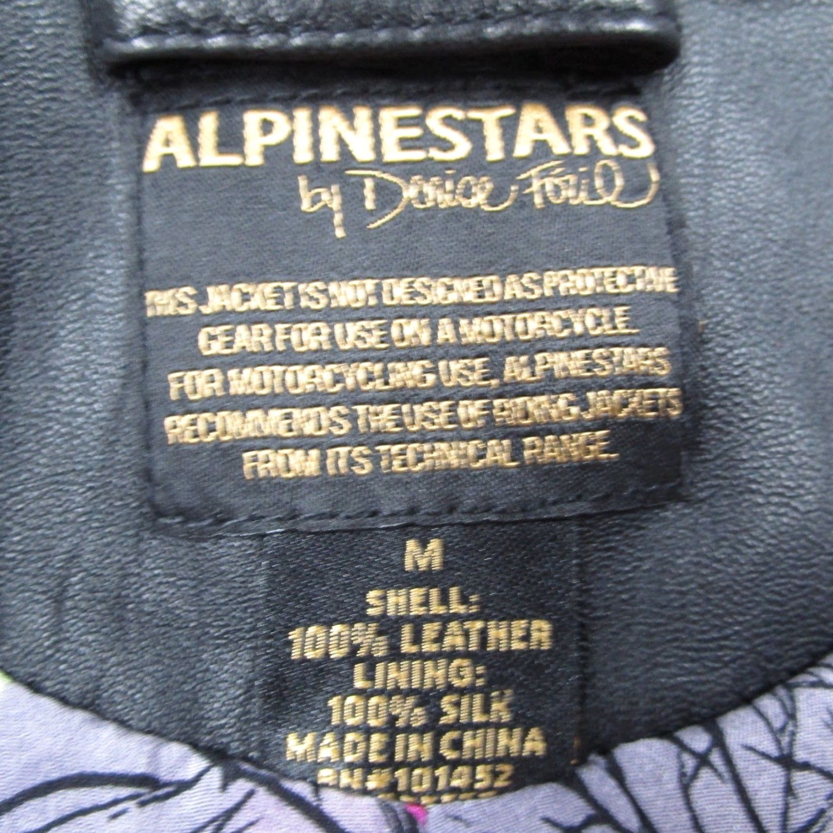 Alpinestars Alpinestars by Denise Focil Black Leather Moto Jacket Silk Lining Womens Medium Size M / US 6-8 / IT 42-44 - 2 Thumbnail