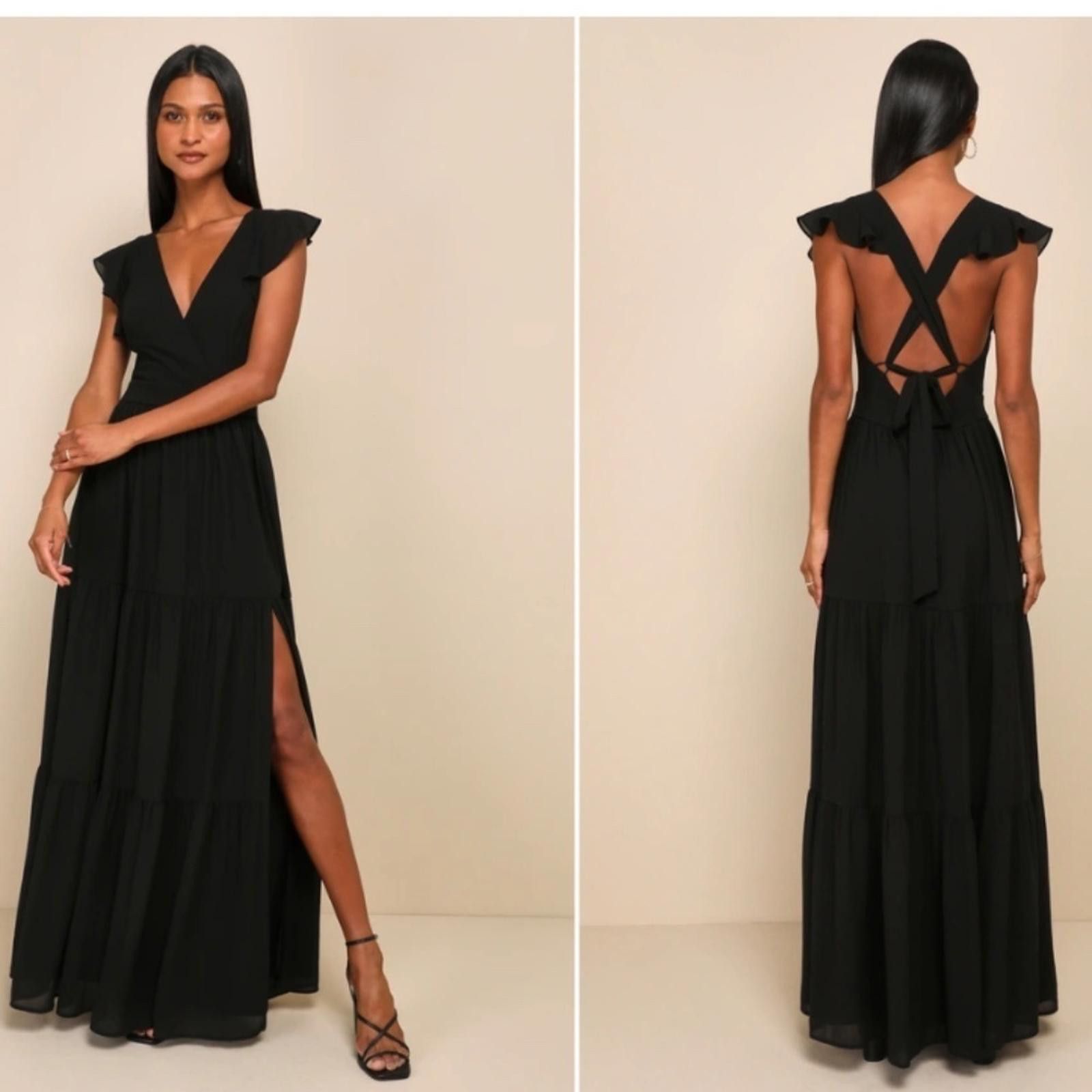 Lulus LULU's Prom Sexy Romantic Wedding Bridesmaid Flowy Maxi Size XS / US 0-2 / IT 36-38 - 1 Thumbnail