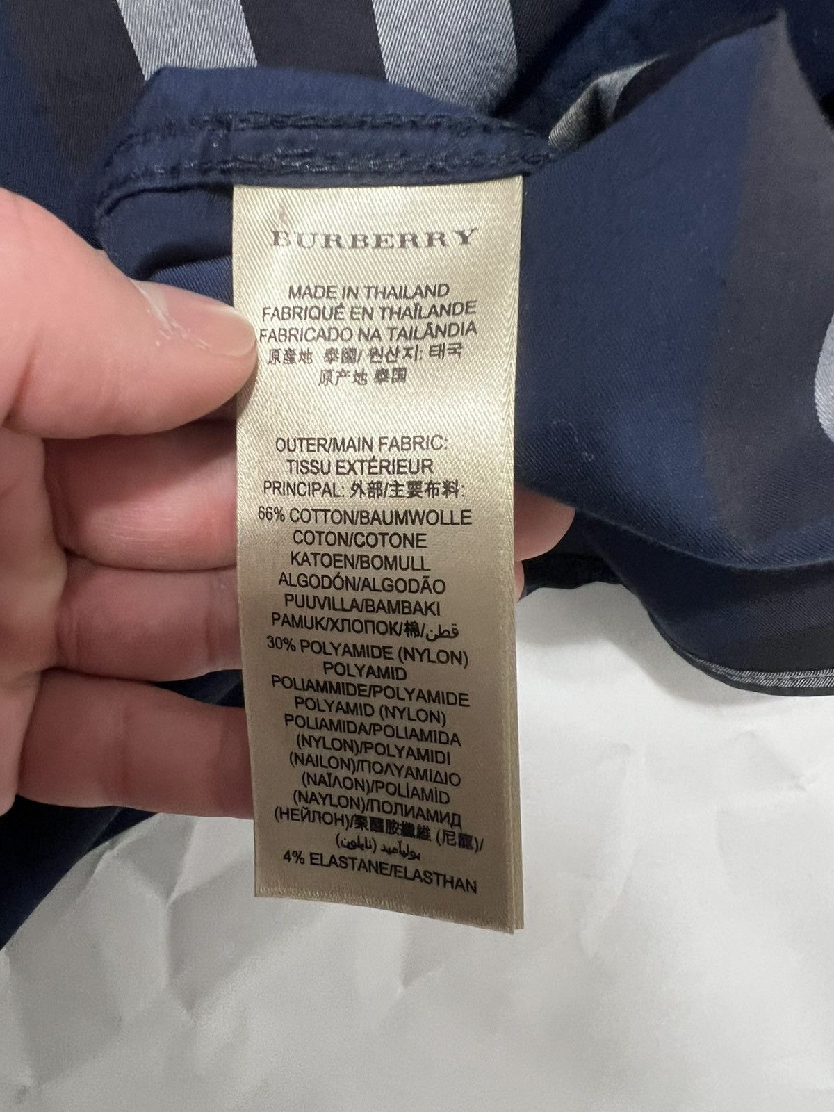 Burberry Burberry Long Sleeve Dress Shirt Blue - Size Medium Size US M / EU 48-50 / 2 - 5 Thumbnail