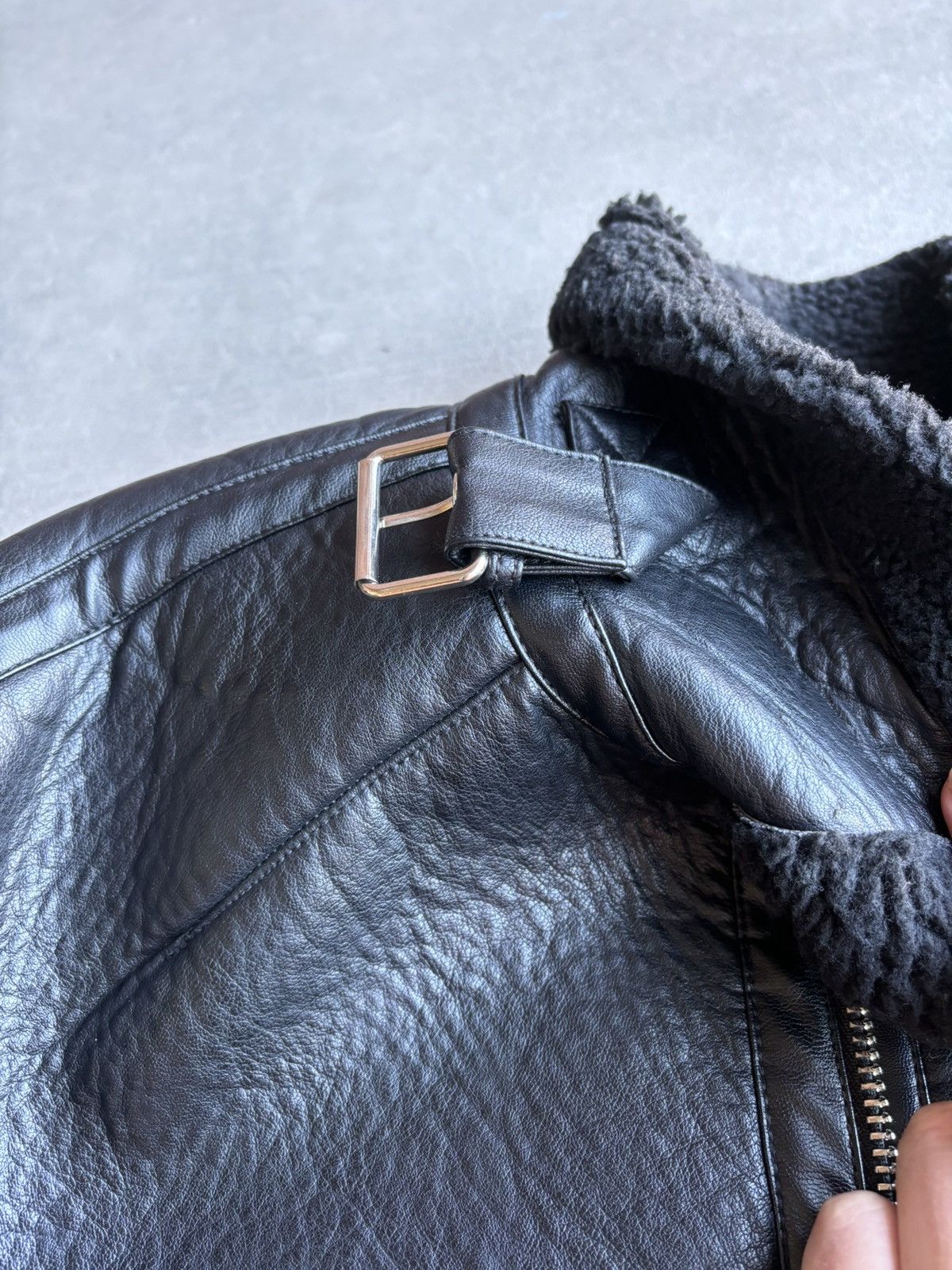 Vetements Shearling aviator leather jacket Size US M / EU 48-50 / 2 - 4 Thumbnail