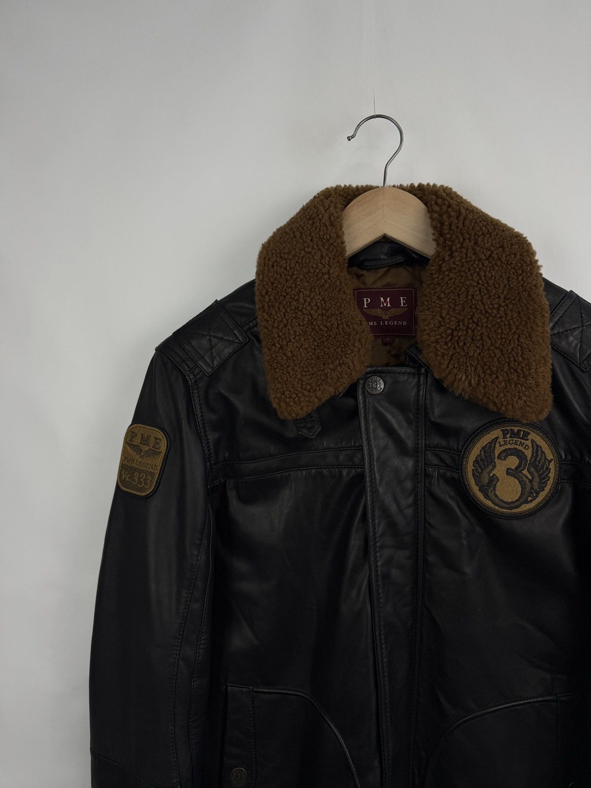 Genuine Leather 🇺🇸 PME Legend A-28 Hudson Lockheed Sheep Leather Bomber Jacke Size US S / EU 44-46 / 1 - 5 Thumbnail