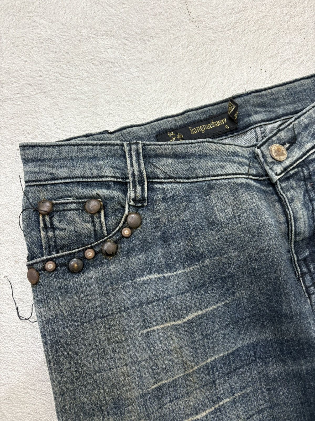 Hysteric Glamour 2000s star studet flared mudwash japan Denim y2k style Size US 30 / EU 46 - 3 Thumbnail
