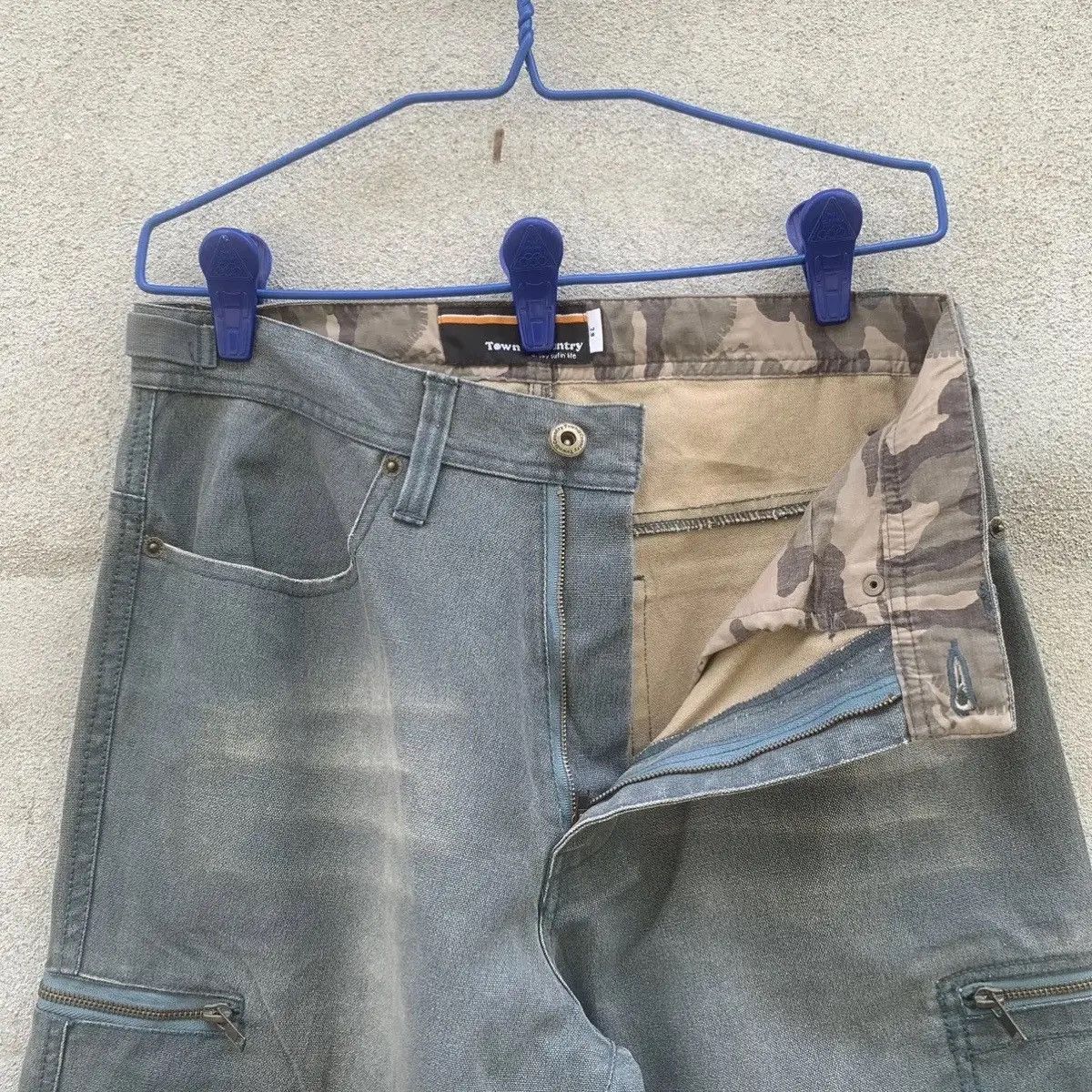 Devilock × Japanese Brand × Rusty 🔥TOWN & COUNTRY🔥 BAGGY VINTAGE HEAVY COTTON TROUSERS PANTS Size US 30 / EU 46 - 6 Thumbnail