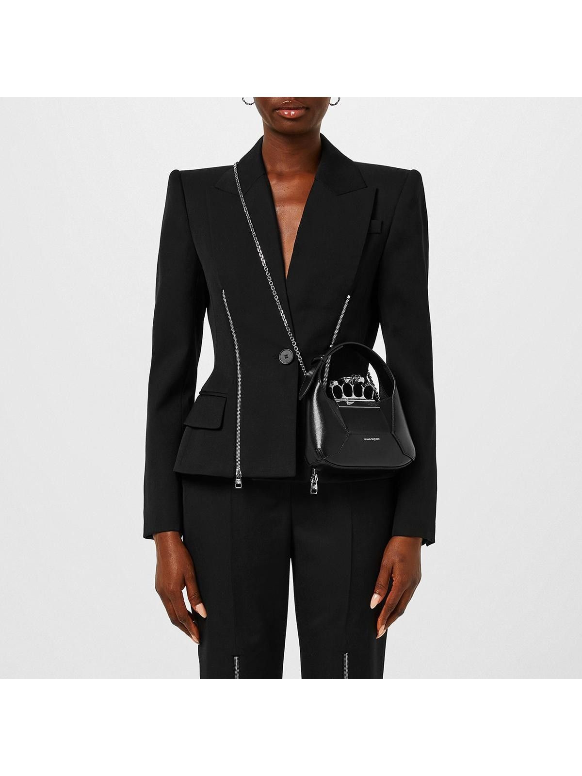 Alexander McQueen o1y0225 Blazer in Black Size M / US 6-8 / IT 42-44 - 5 Thumbnail