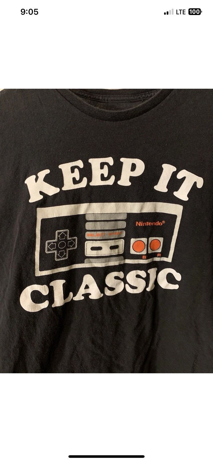 Nintendo Nintendo mens sz XL Keep it Classic game controller t shirt Size US XL / EU 56 / 4 - 1 Thumbnail