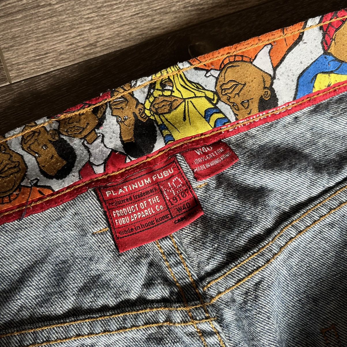 Fubu Vintage 90s Platinum Fubu Fat Albert Skate Baggy Denim Jeans Size US 40 / EU 56 - 9 Thumbnail