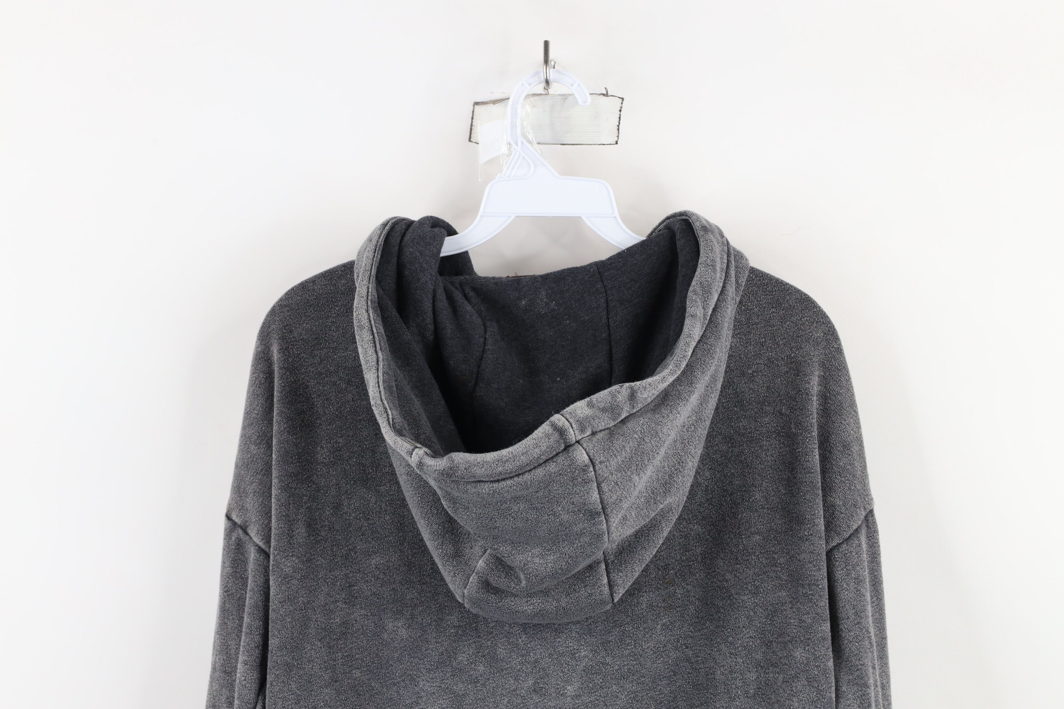 Free People × Vintage Free People Acid Wash Ruffled Full Zip Hoodie Sweatshirt Size S / US 4 / IT 40 - 14 Thumbnail