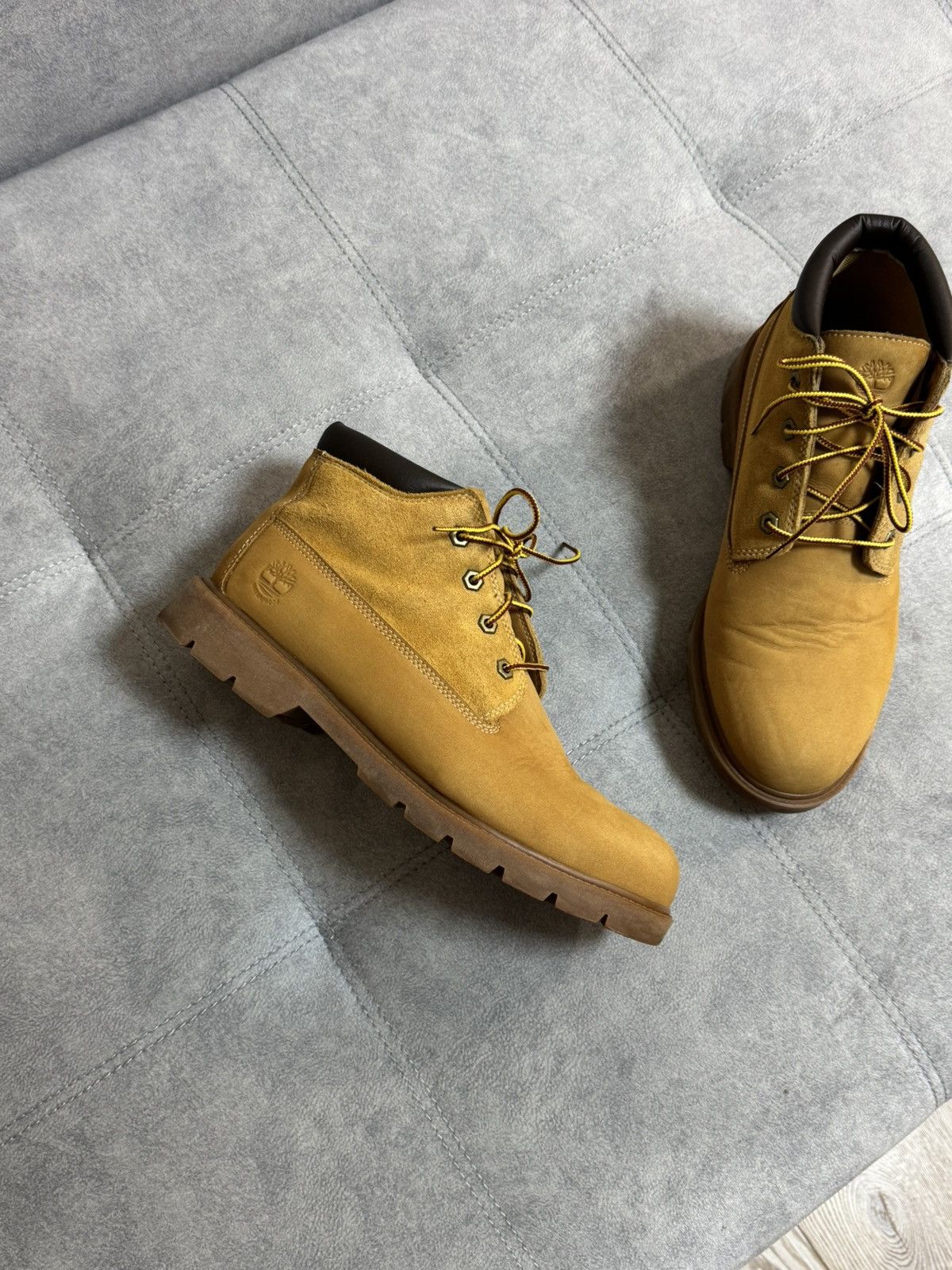 Timberland × Vintage Timberland ankle boots shoes suede leather 10 10.5 44.5 size Size US 10.5 / EU 43-44 - 4 Thumbnail