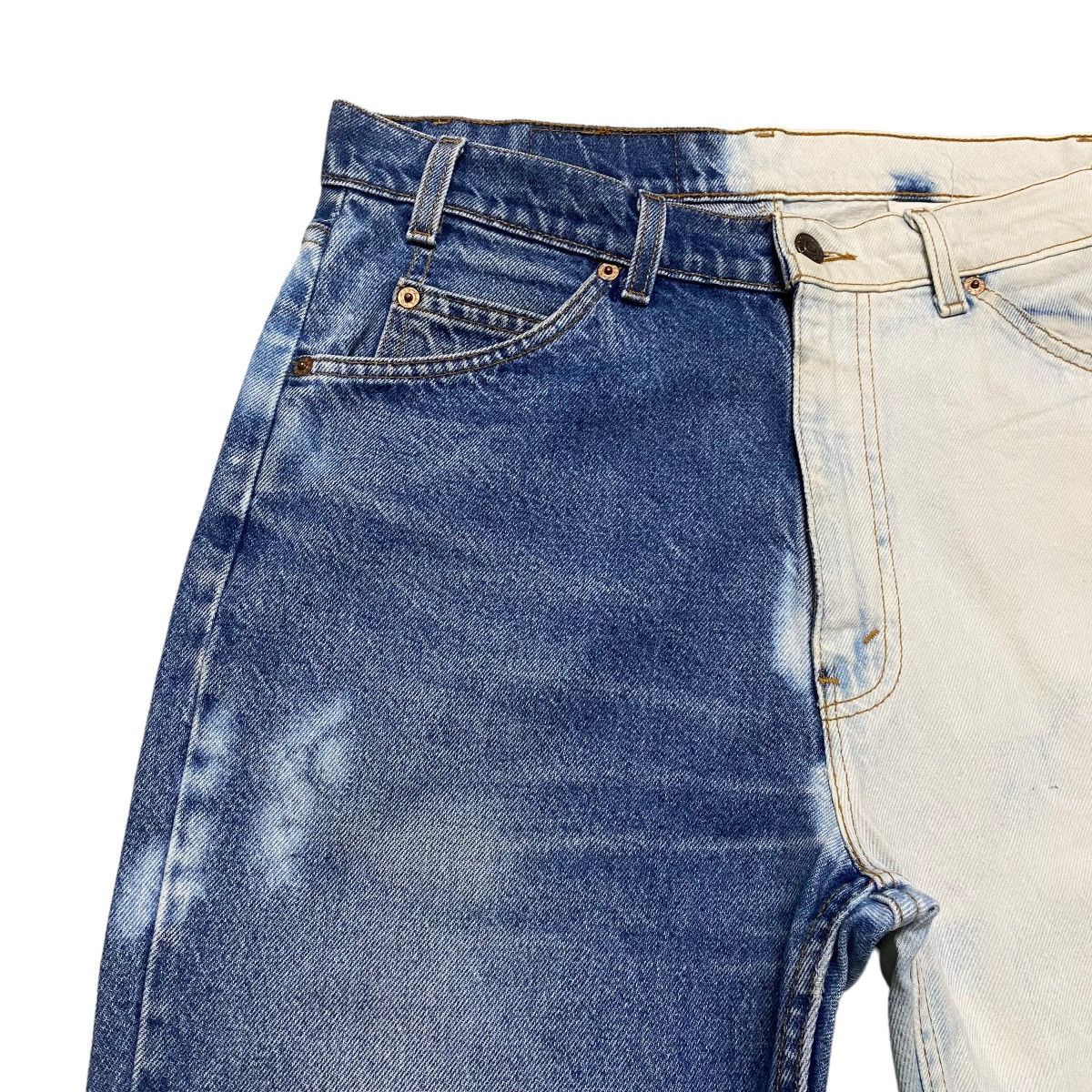 Levi's Vintage 90s Levis 505 Regular Fit Straight Leg Jeans Bleach Size US 33 - 4 Thumbnail