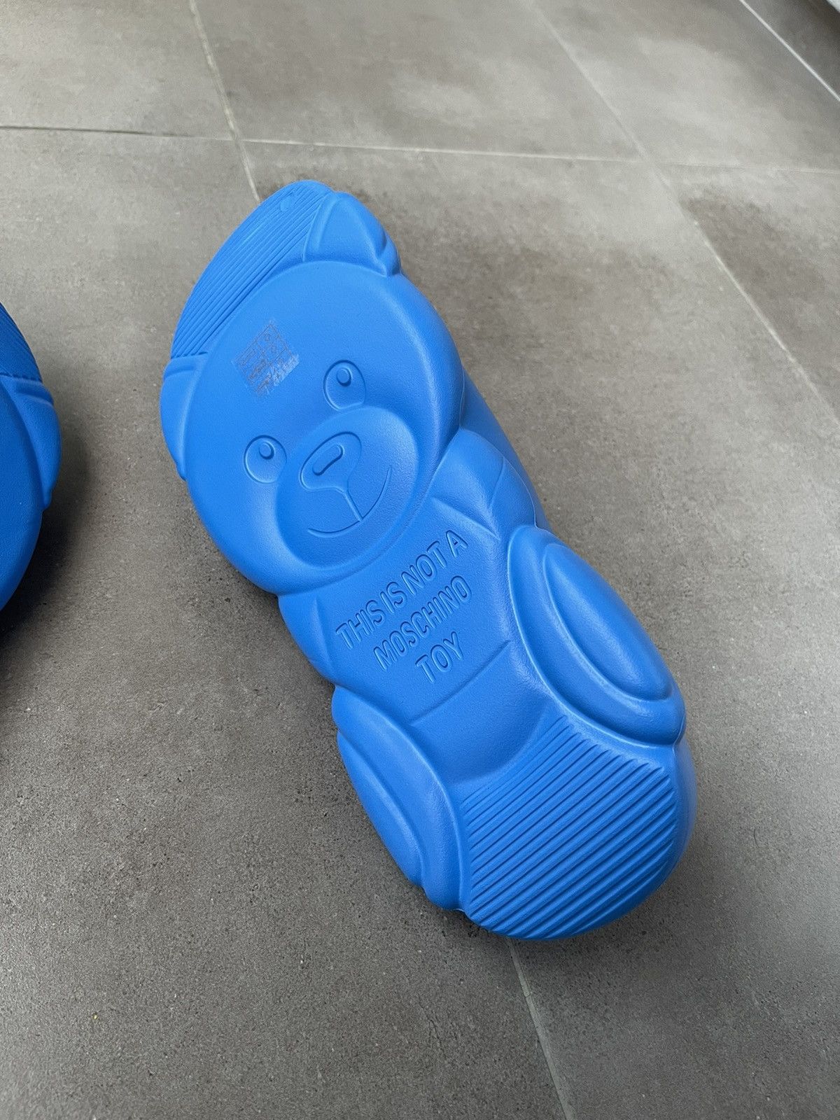 Moschino !DS! SS23 Moschino Cobalto Blue Gummy Bear Mules Size US 10.5 / EU 43-44 - 14 Thumbnail