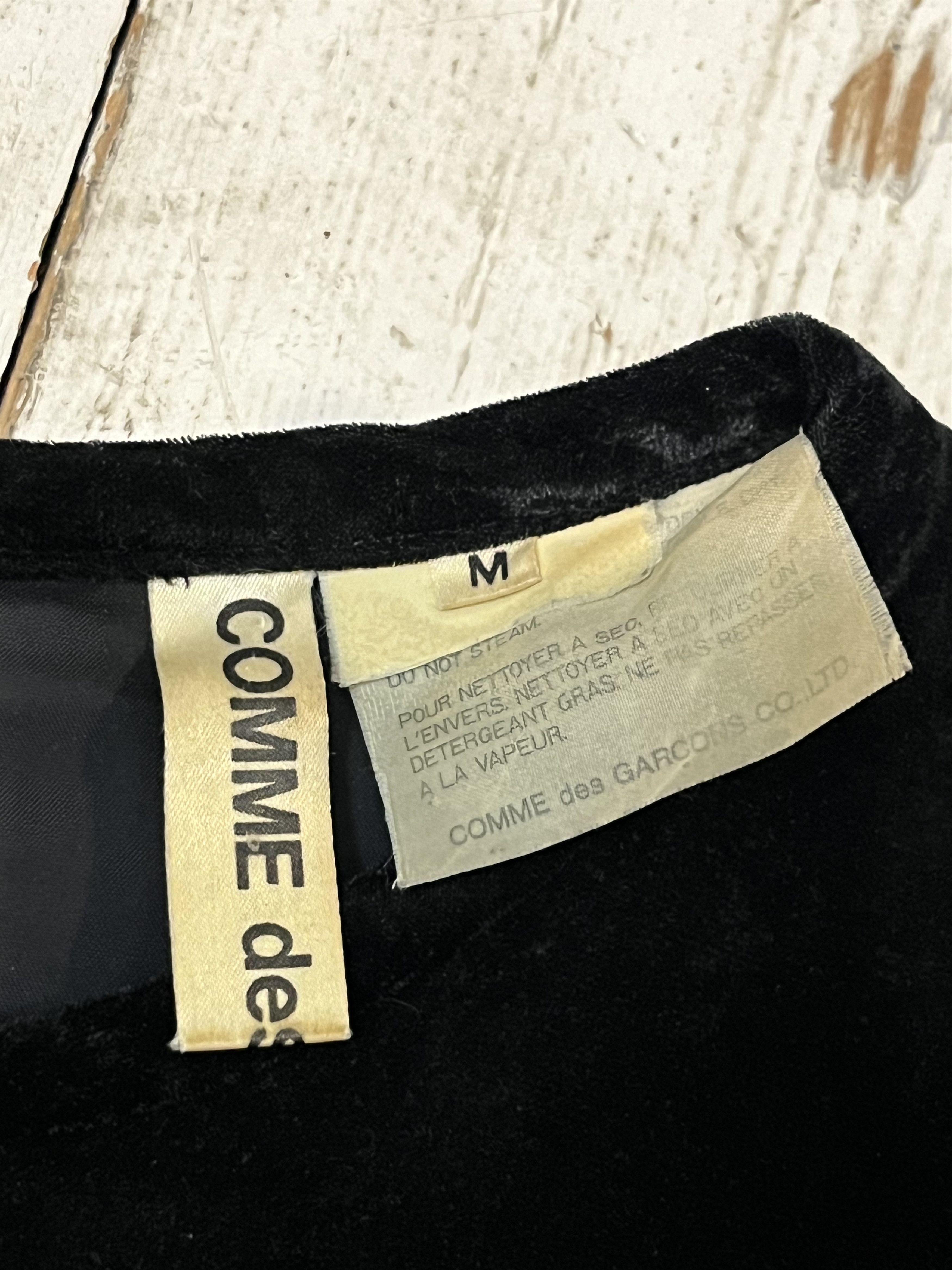Comme des Garcons SHIRT × Japanese Brand Vintage Archive Comme des Garcons Velour RARE Size M / US 6-8 / IT 42-44 - 8 Thumbnail