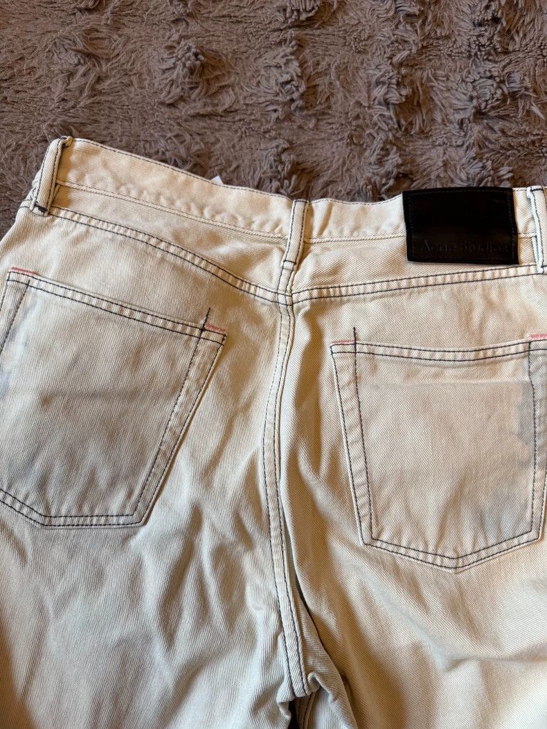 Acne Studios Acne Studios Light yellow splashed ink flared jeans Size US 28 / EU 44 - 2 Thumbnail