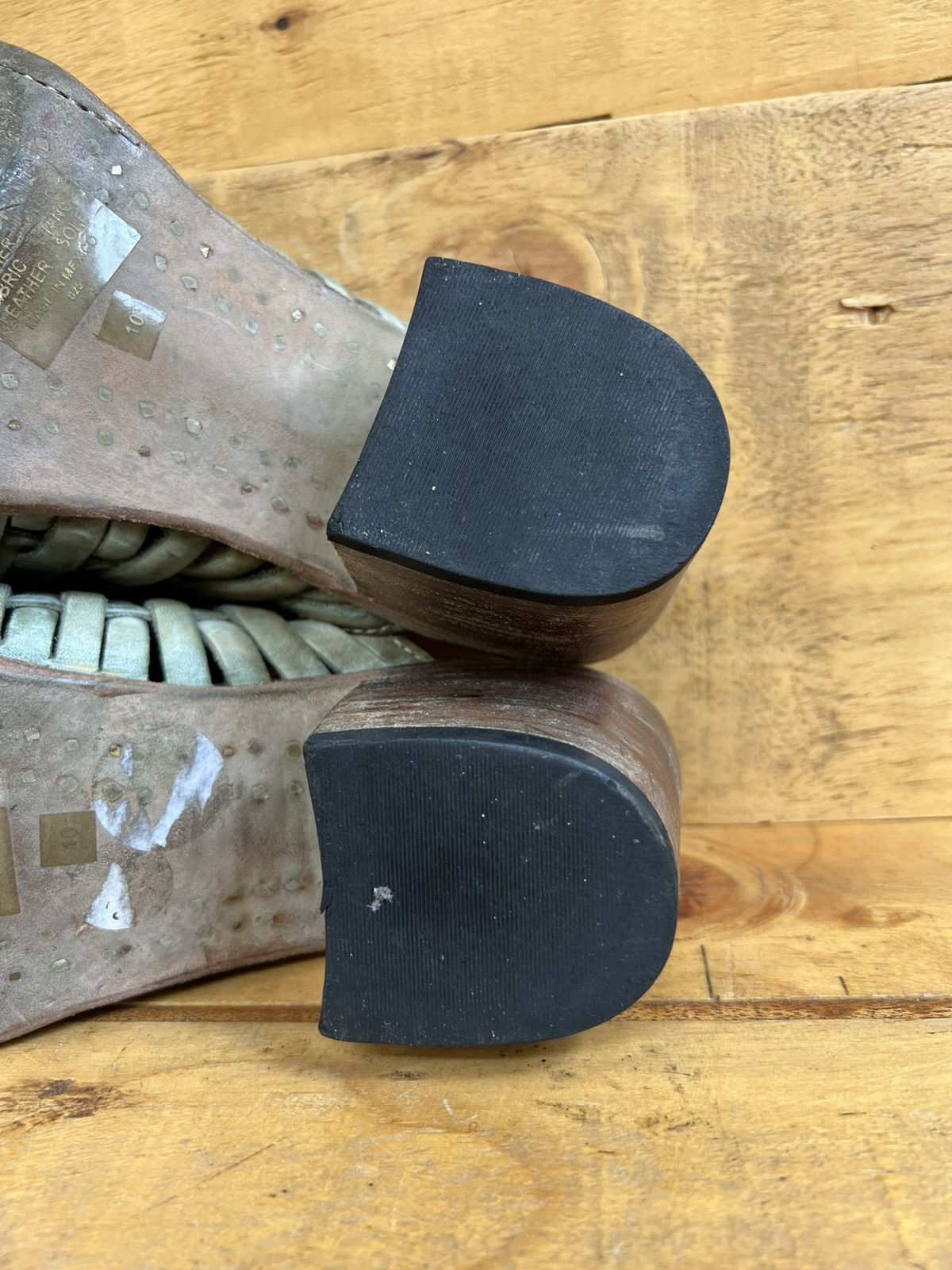 FREEBIRD Women's Freebird By Steven Sofia Tan Leather Mules Clogs Size US 10 / IT 40 - 18 Thumbnail