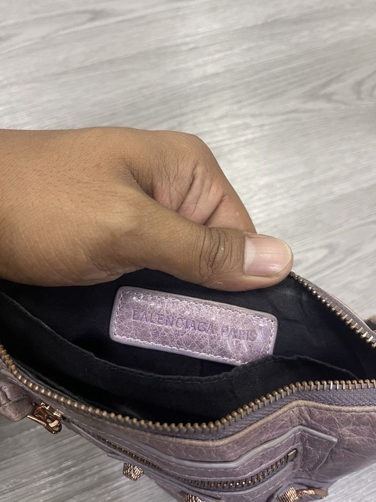Balenciaga Balenciaga City purple leather Wallet Size ONE SIZE - 9 Thumbnail
