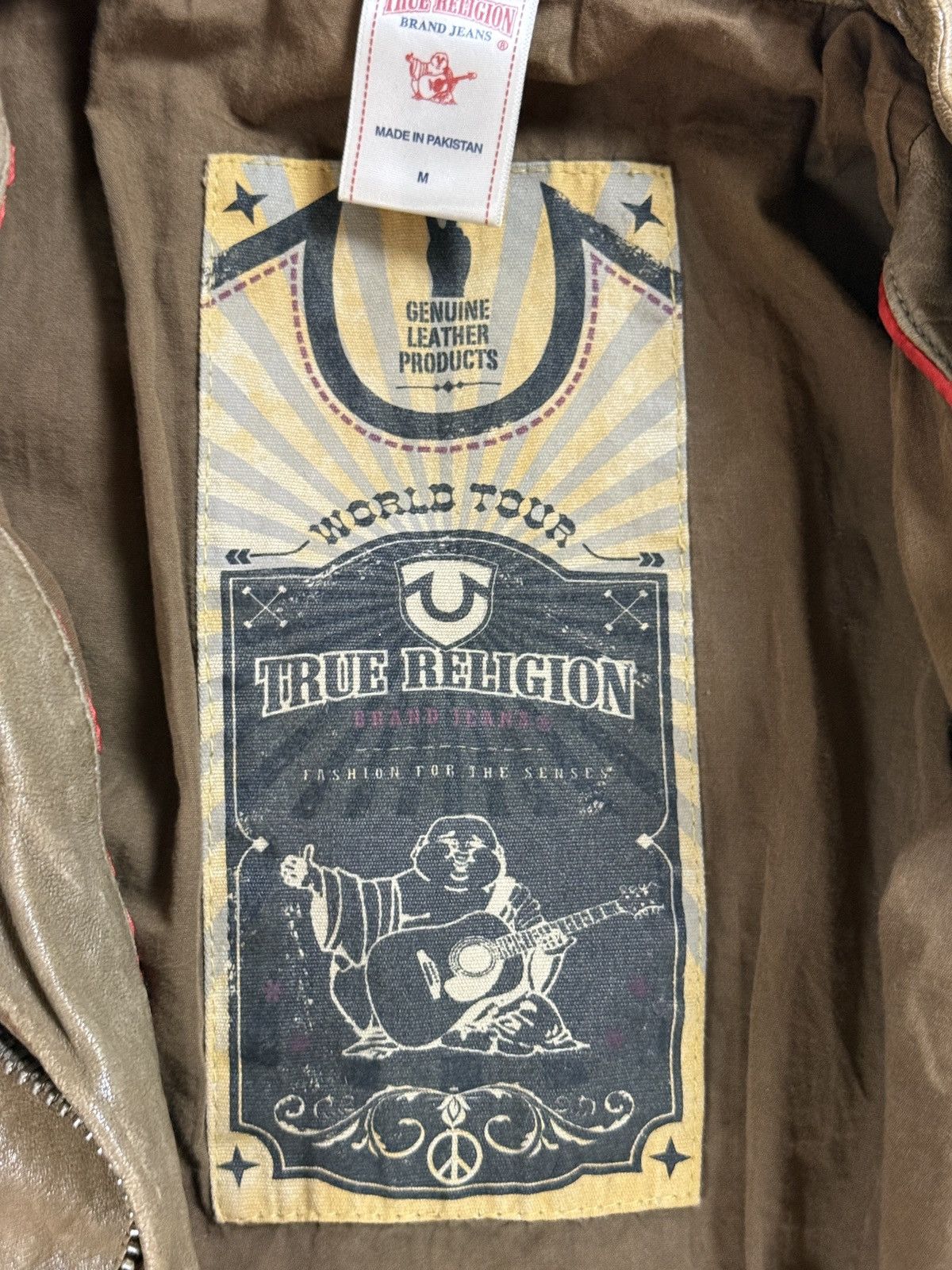True Religion True Religion leather jacket brown Y2K Avant Garde studded Size M / US 6-8 / IT 42-44 - 8 Thumbnail
