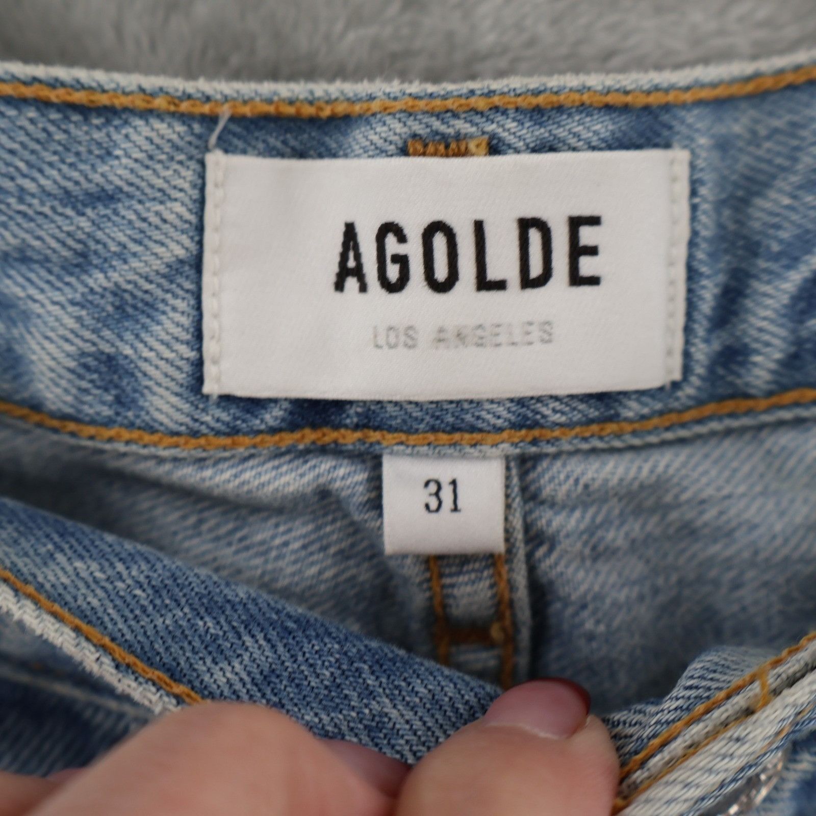 Agolde AGOLDE Jamie High Rise Jeans Shakedown Womens 31 Distressed Size 31" - 2 Thumbnail