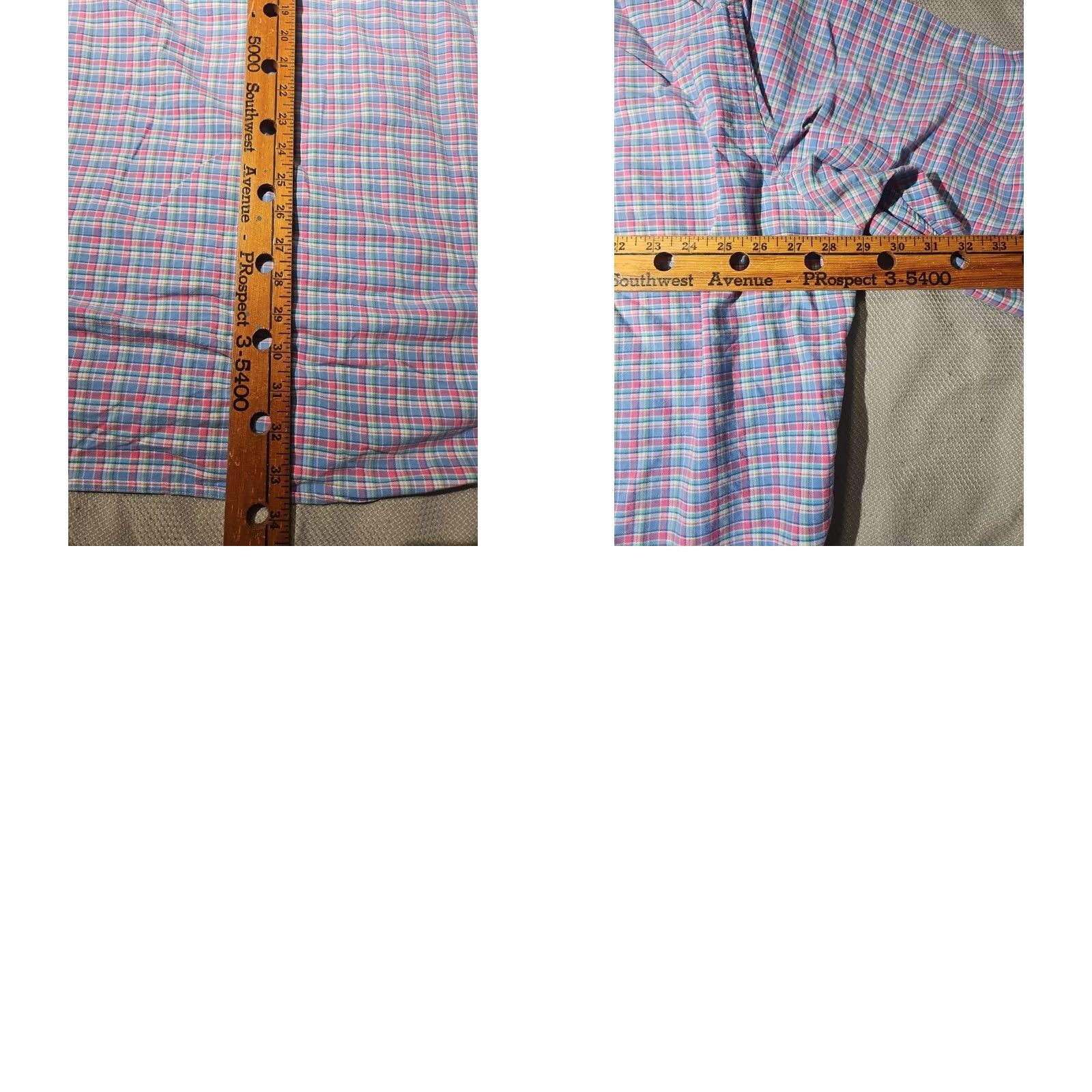Polo Ralph Lauren Ralph Lauren Shirt Men XXLT 2XLT Blue Plaid Preppy Classic Fit Oxford Pony Shirt Size US XXL / EU 58 / 5 - 9 Thumbnail