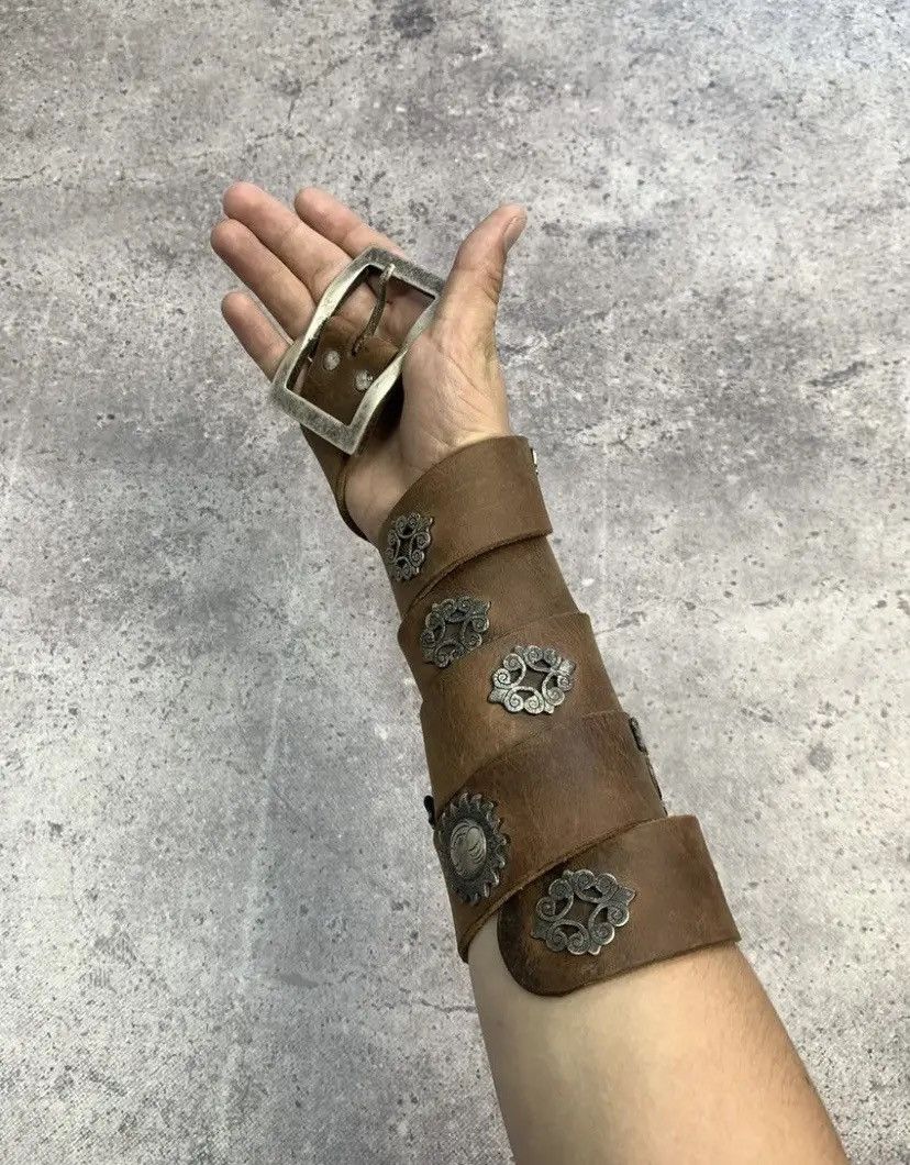 Japanese Brand × Vintage Vintage Rhinestones Punk Leather Elephant Belt Japanese Size ONE SIZE - 2 Thumbnail