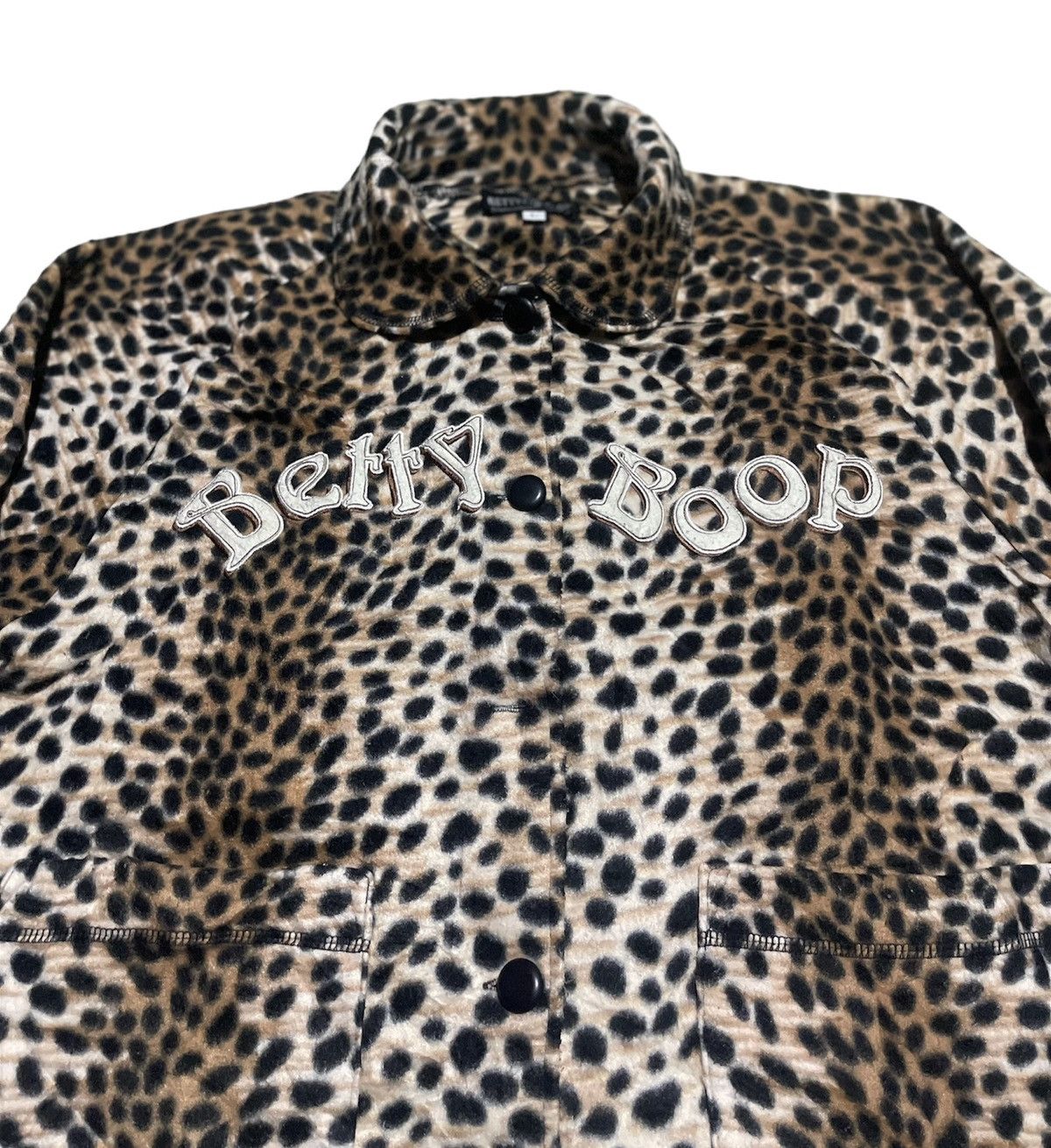 Cartoon Network Vintage 90s Betty Boop Leopard Fleece Jacket Size M / US 6-8 / IT 42-44 - 7 Thumbnail