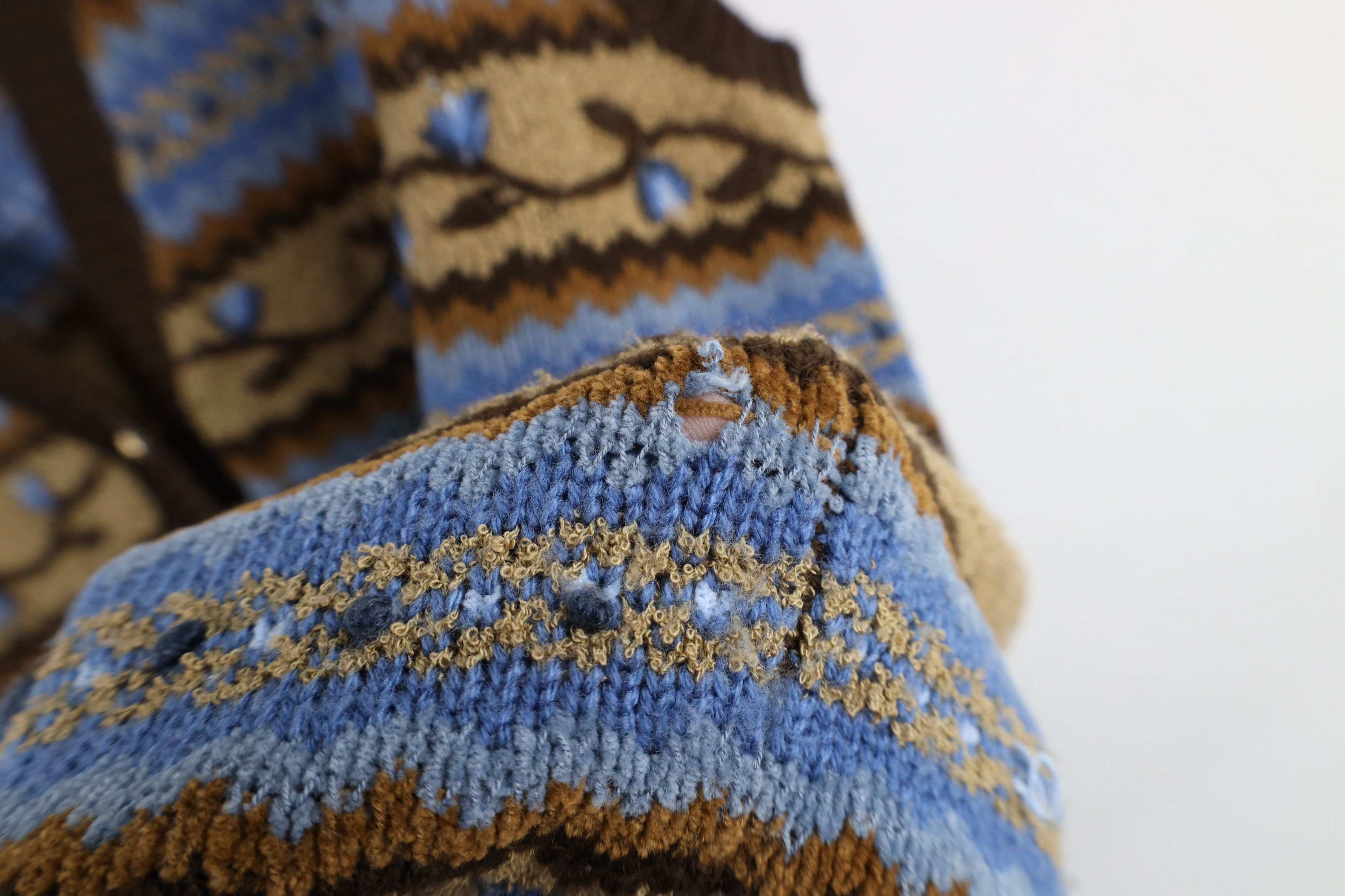 Vintage Vintage 90s Streetwear Flower Fair Isle Sweater Vest Size XL / US 12-14 / IT 48-50 - 4 Thumbnail