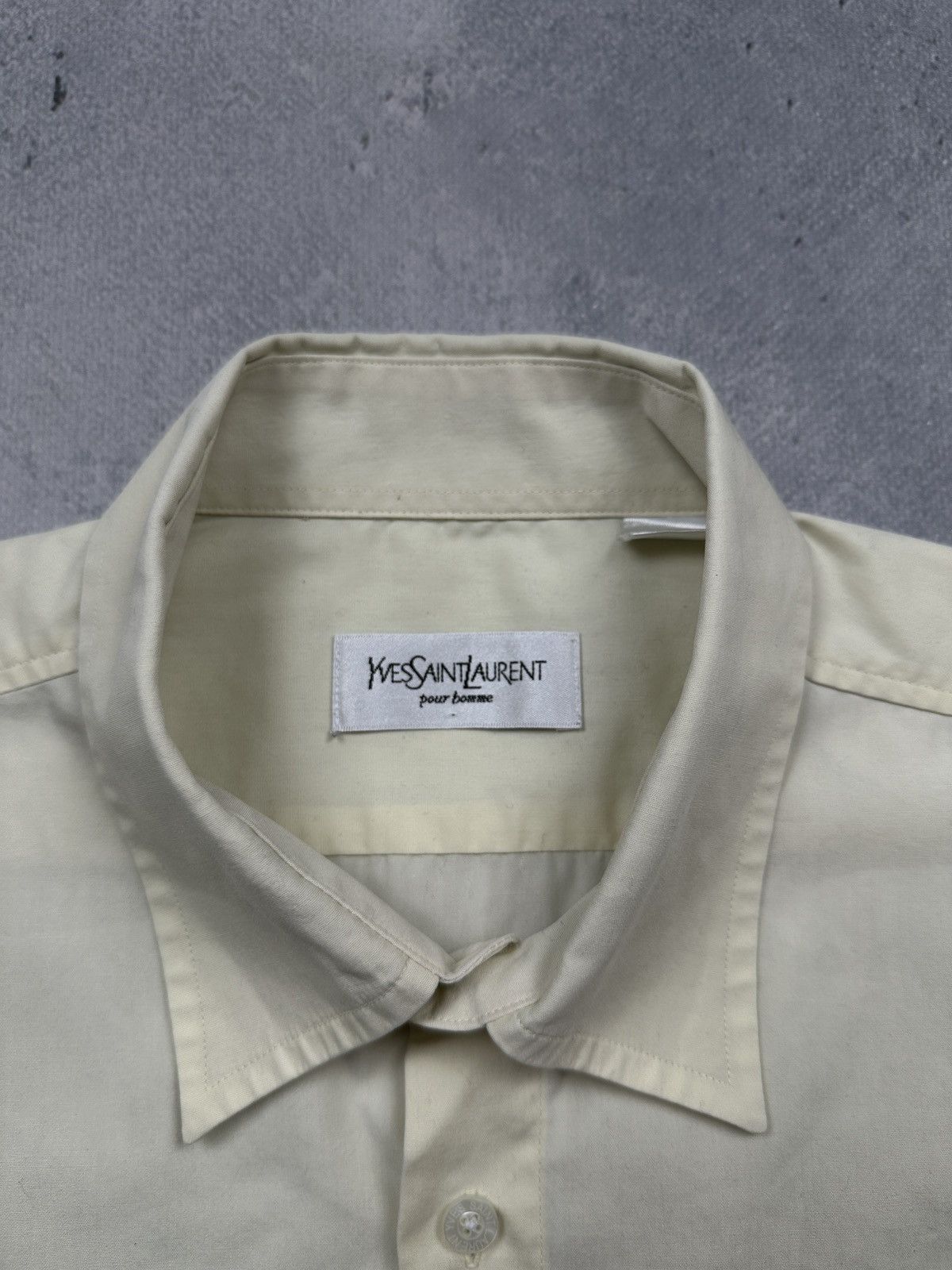 Yves Saint Laurent Lux YSL Shirt Cotton Yves Saint Laurent Summer Shirtsleeve Size US L / EU 52-54 / 3 - 7 Thumbnail