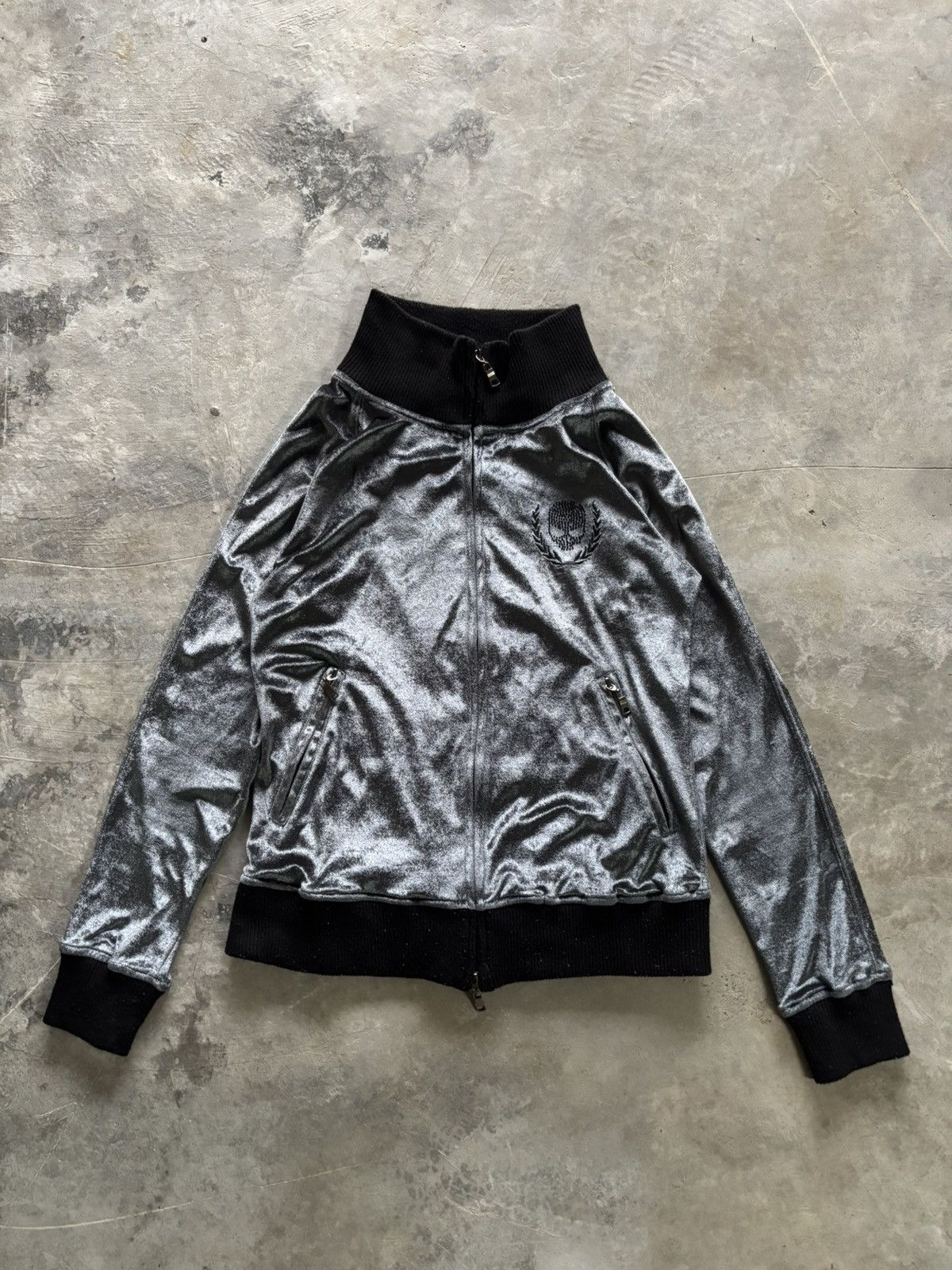 Hysteric Glamour × If Six Was Nine × Le Grande Bleu (L.G.B.) RUMOR y2k silk smooth style light jacket skull punk japanese Size US S / EU 44-46 / 1 - 1 Thumbnail