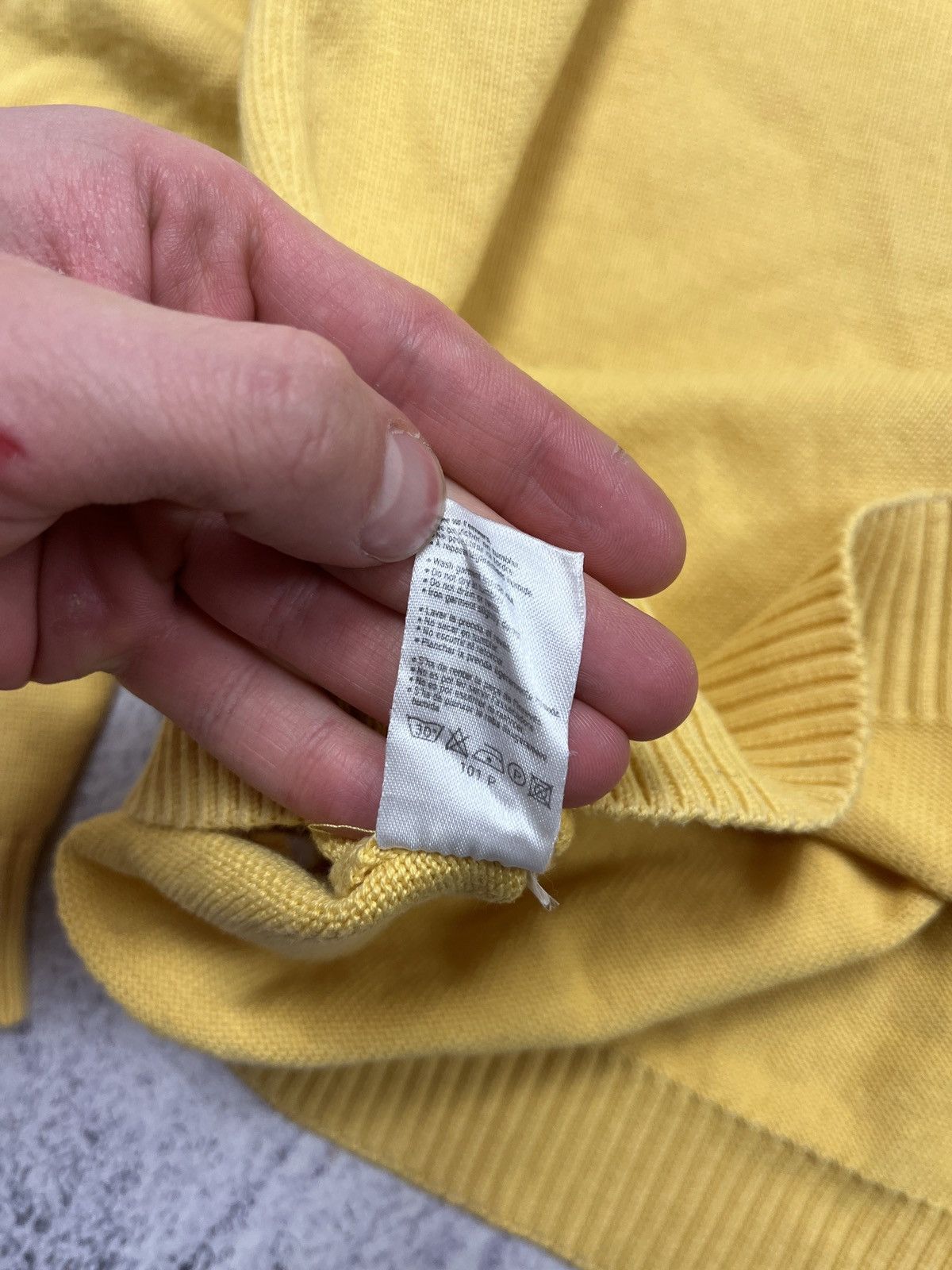 Lacoste × Vintage Lacoste Vintage Sweater Knit Casual Yellow 90s Hype Rare Size US XL / EU 56 / 4 - 8 Thumbnail
