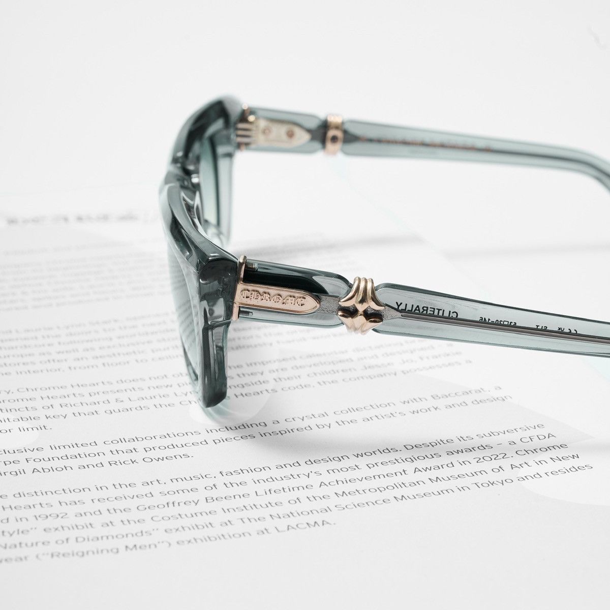 Chrome Hearts CHROME HEARTS CLITERALLY SLATED SUNGLASSES Size ONE SIZE - 3 Thumbnail