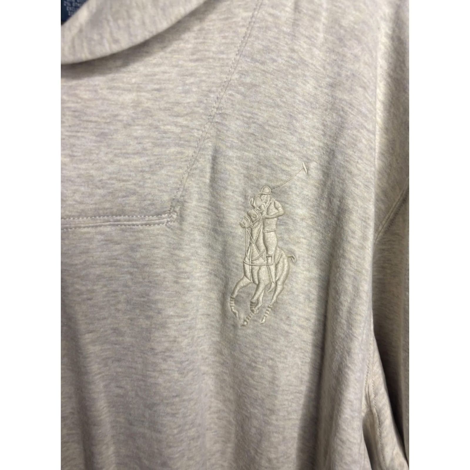 Polo Ralph Lauren Polo Ralph Lauren Sweater Mens 2XL Beige Oatmeal Shawl Collar Button Pullover Big Pony Size US XXL / EU 58 / 5 - 3 Thumbnail