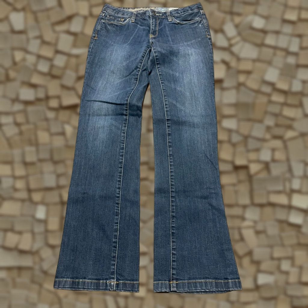 Converse Converse Jeans Women's 8 Blue Denim Straight Pockets One Star Stars Regular Size 8 Womens Jeans Size 30" / US 8 / IT 44 - 1 Thumbnail