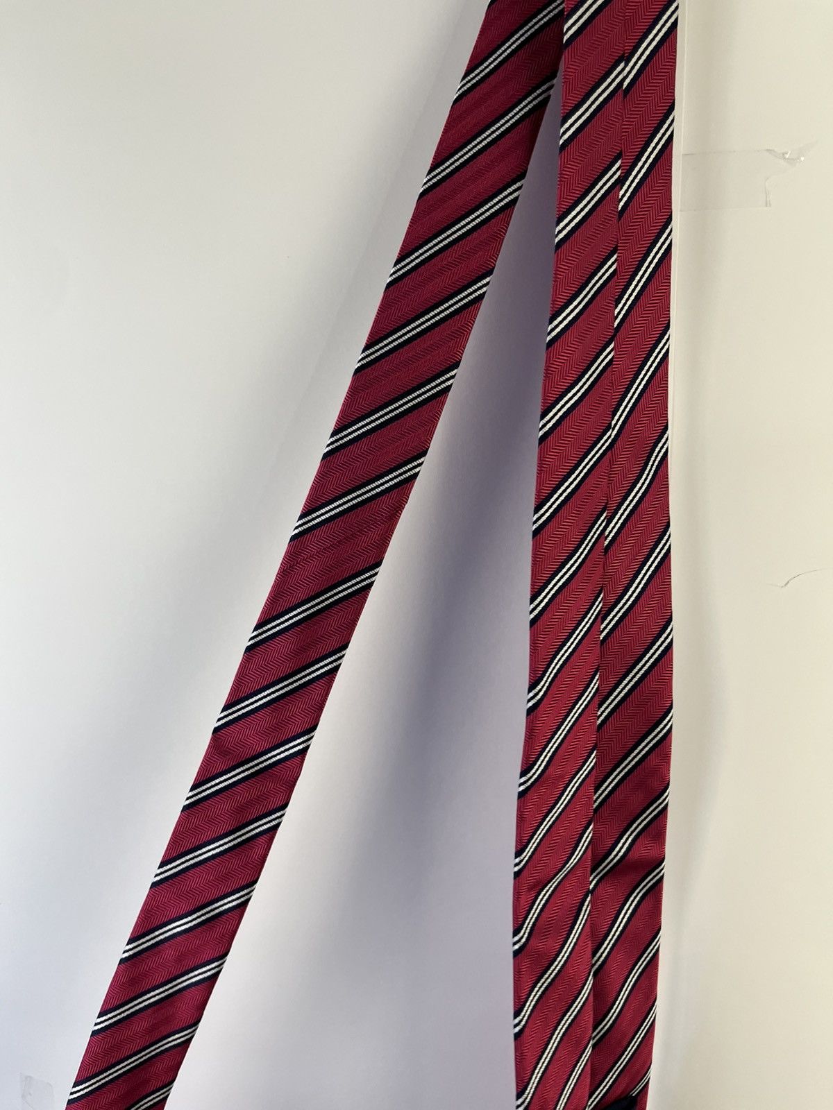 Eton Eton Luxury Striped Silk Tie Cravat Made in England Size ONE SIZE - 6 Thumbnail