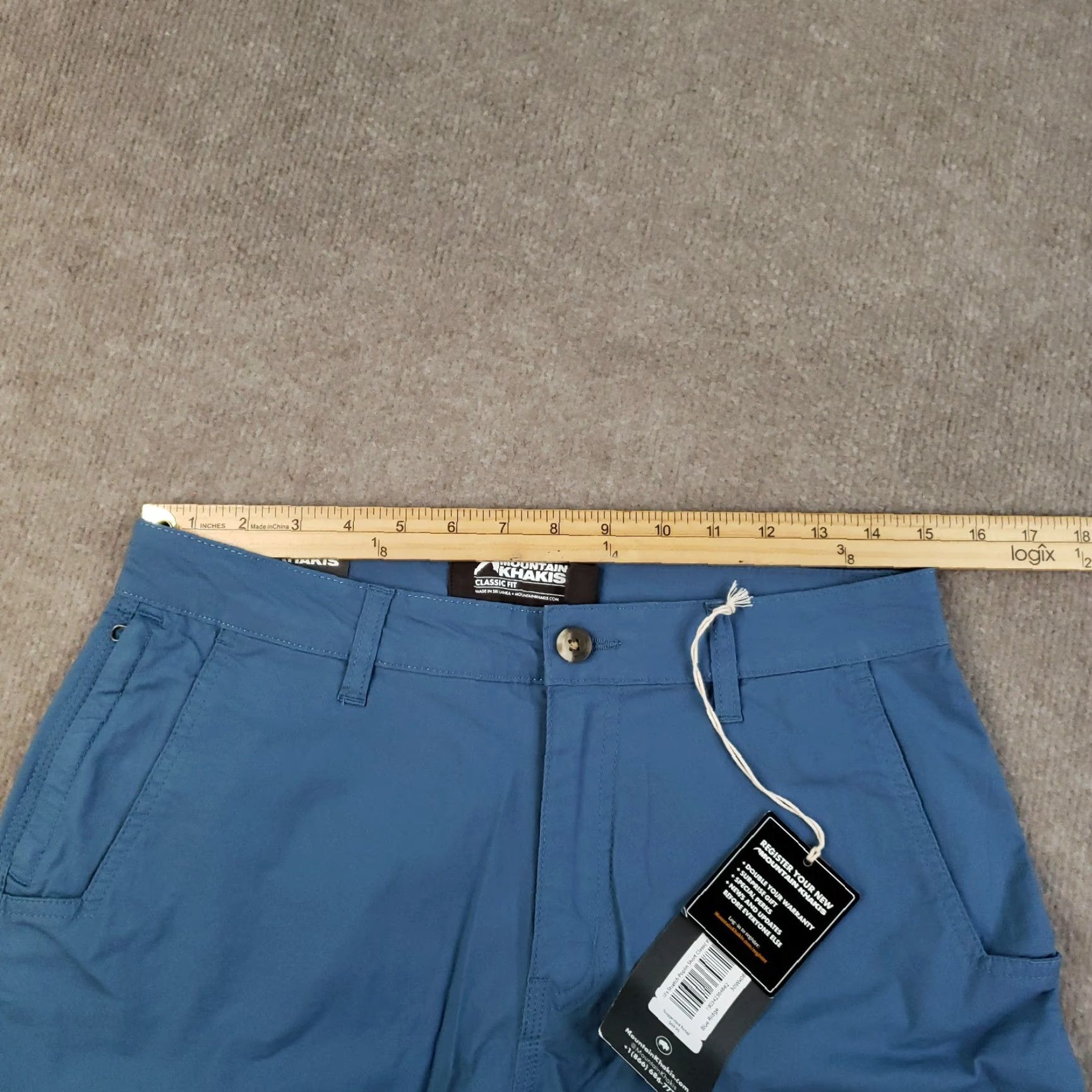 Mountain Khakis Mountain Khakis Shorts Mens Size 30 Blue Stretch Poplin Classic Fit 8" Inseam Size US 30 / EU 46 - 6 Thumbnail