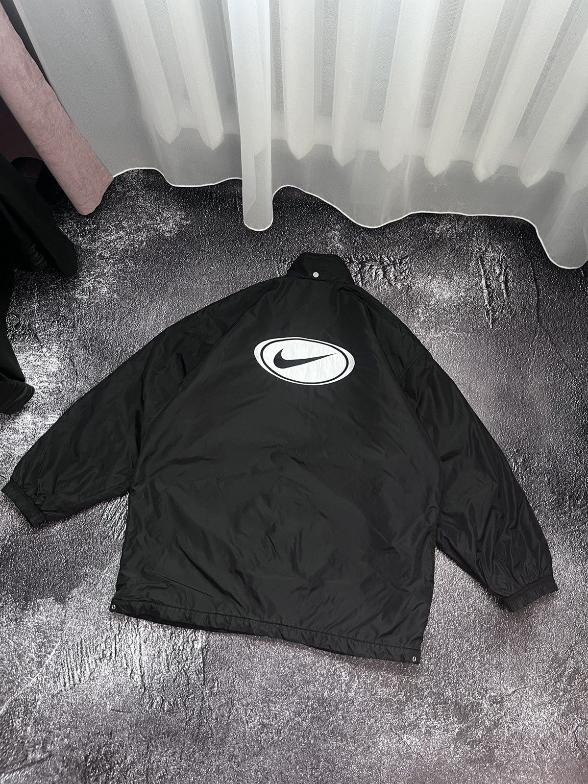 Nike 90s Vintage Nike Down Jacket Big Swoosh Logo Back Rare Size US XL / EU 56 / 4 - 2 Thumbnail
