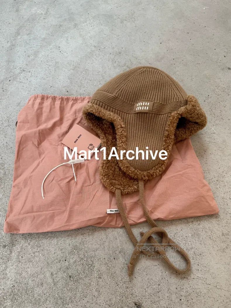 Miu Miu Miu Miu size L Teddy plush lei feng hat Size ONE SIZE - 1 Thumbnail