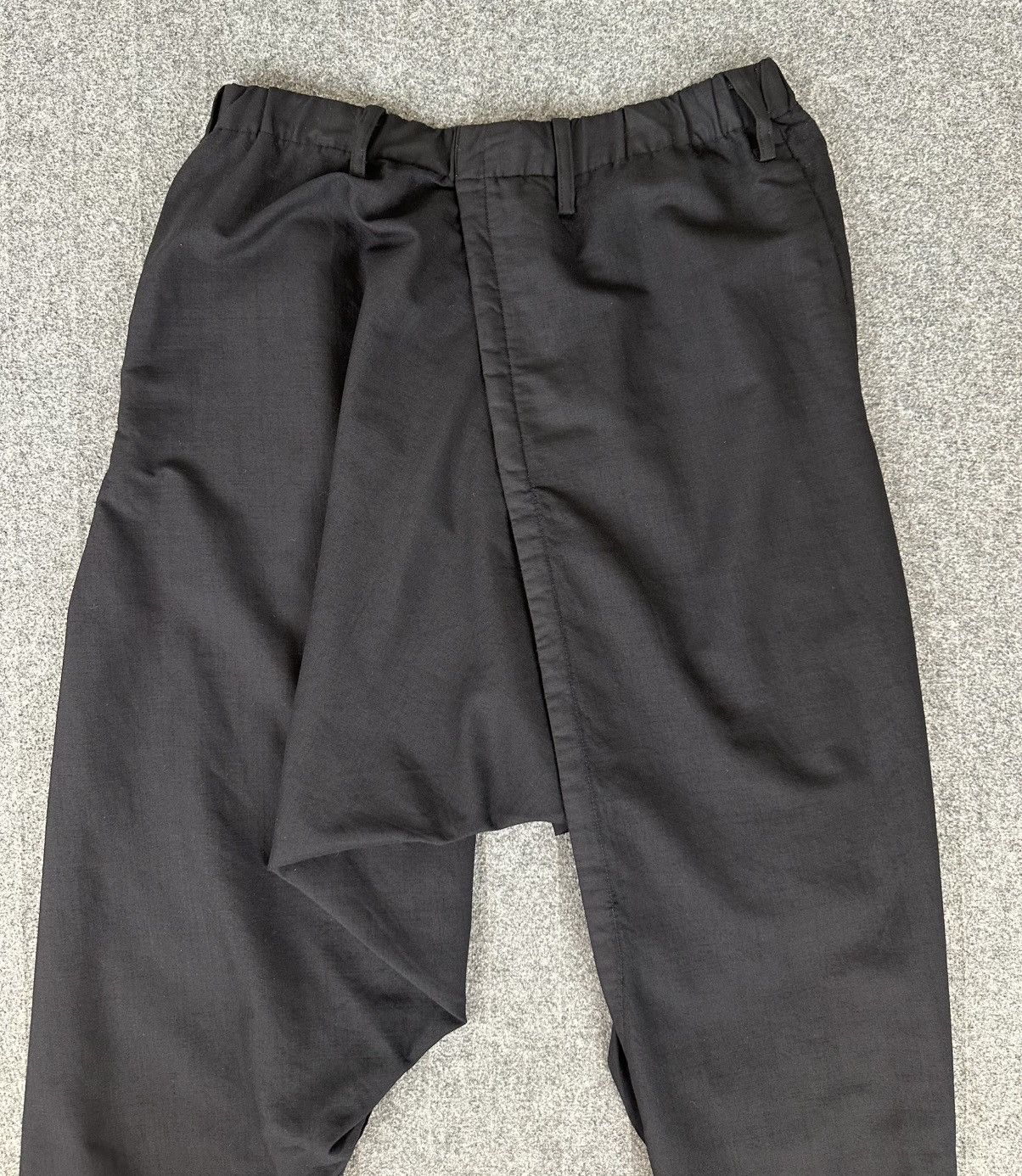 Issey Miyake Issey Miyake - S/S17 Sarouel Asymmetrical Drop Crotch Pants Size US 32 / EU 48 - 3 Thumbnail