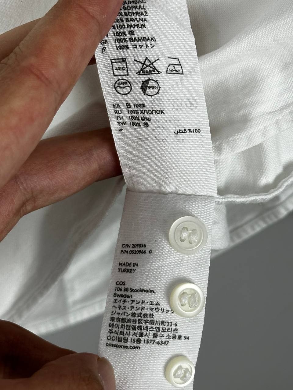 Cos COS Luxury White Oxford Shirt Scandinavian Collar Size US L / EU 52-54 / 3 - 10 Thumbnail