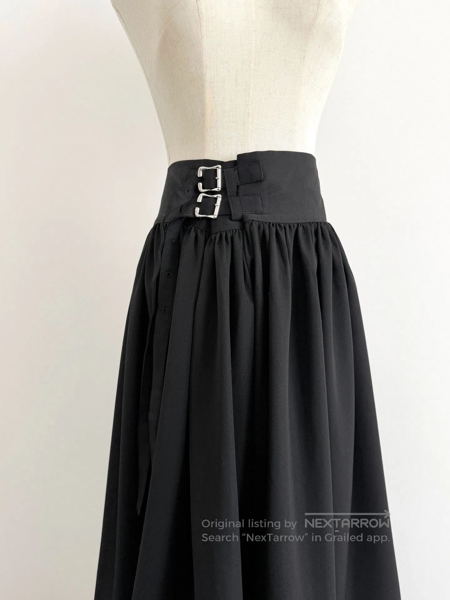 Limi Feu Limi feu Wool Buckle Midi Skirt. Size 35" - 8 Thumbnail