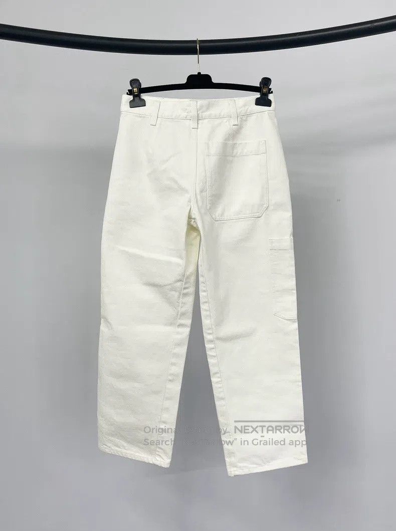 The Row The row size 0 White denim cropped trousers Size 22" - 2 Thumbnail