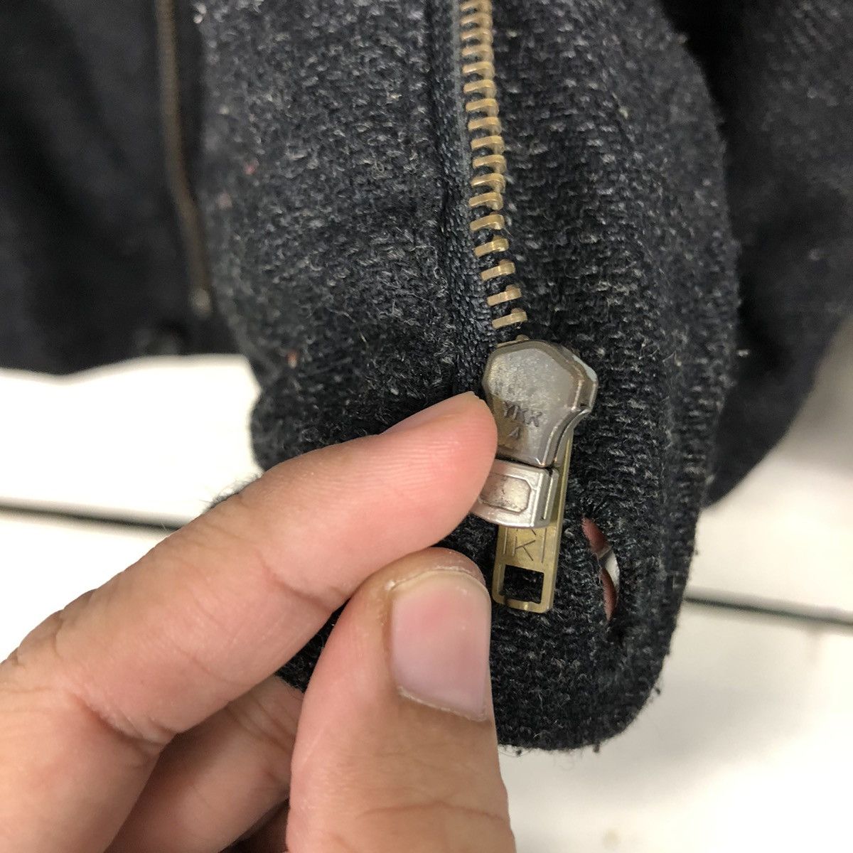 Japanese Brand 📌Vtg Wool Bomber Jacket Double Layer Unbranded Issey Miyake Size US M / EU 48-50 / 2 - 19 Thumbnail