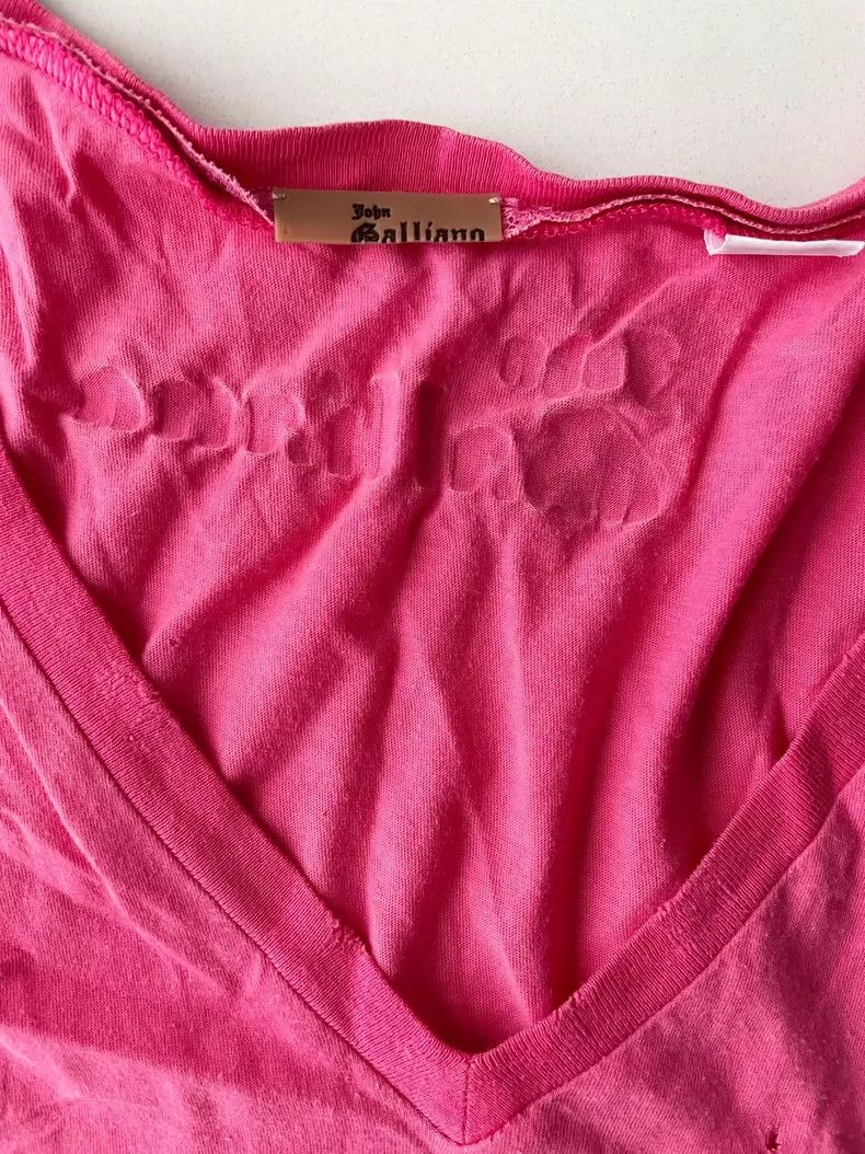 John Galliano John Galliano Portrait of myself Ripped T-shirt 2504-Nextar Size XS / US 0-2 / IT 36-38 - 2 Thumbnail