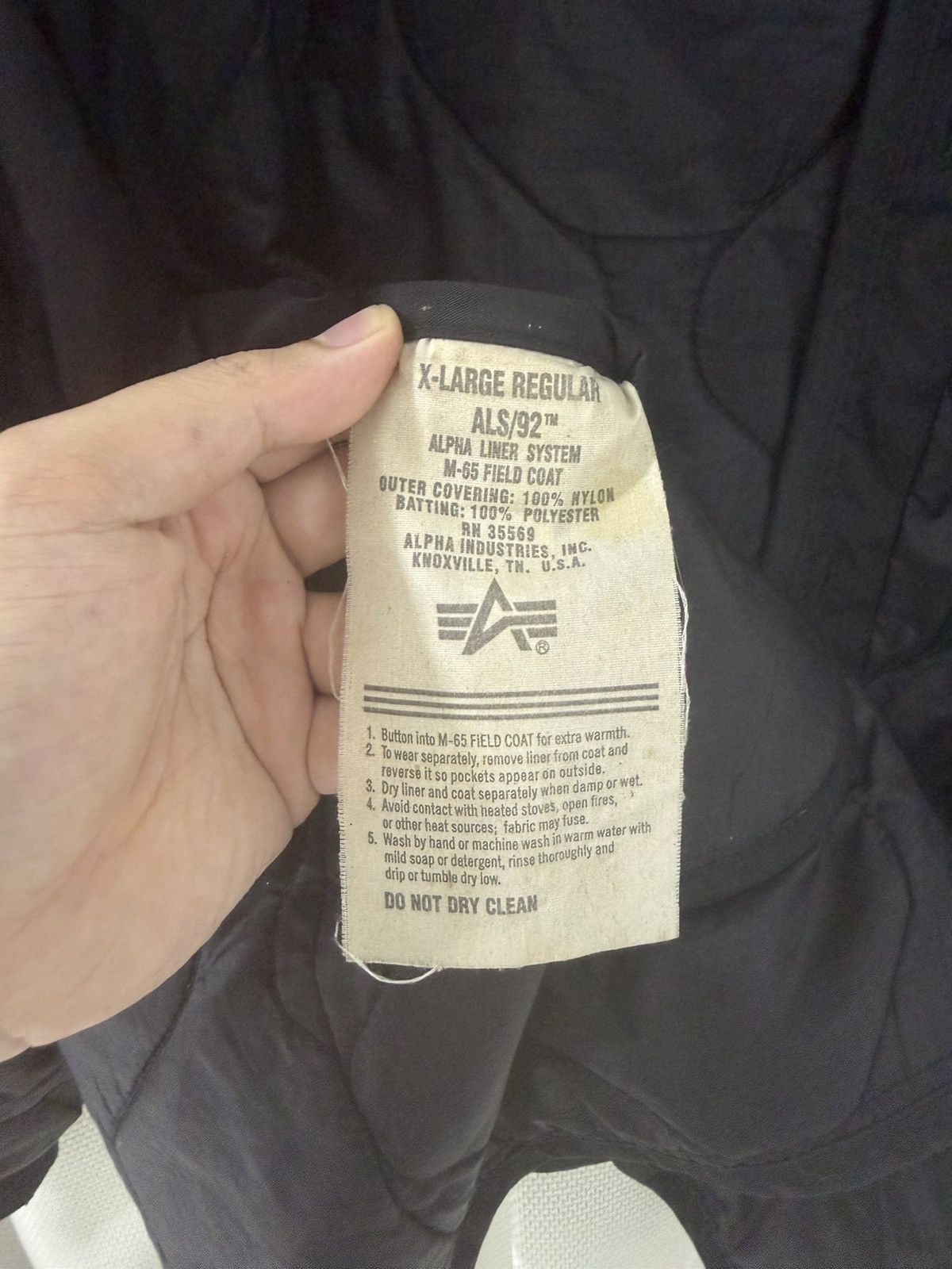 Alpha Industries × CDG by Comme des Garcons Comme Des Garcons CDG Alpha Industries Liner Quilted Jacket Size US XL / EU 56 / 4 - 13 Thumbnail