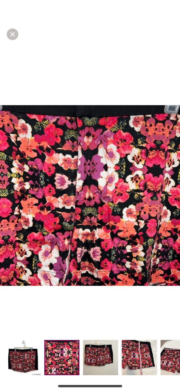 Nicole Miller Nicole by Nicole miller floral shorts size 14 Size 36" / US 14 / IT 50 - 4 Thumbnail