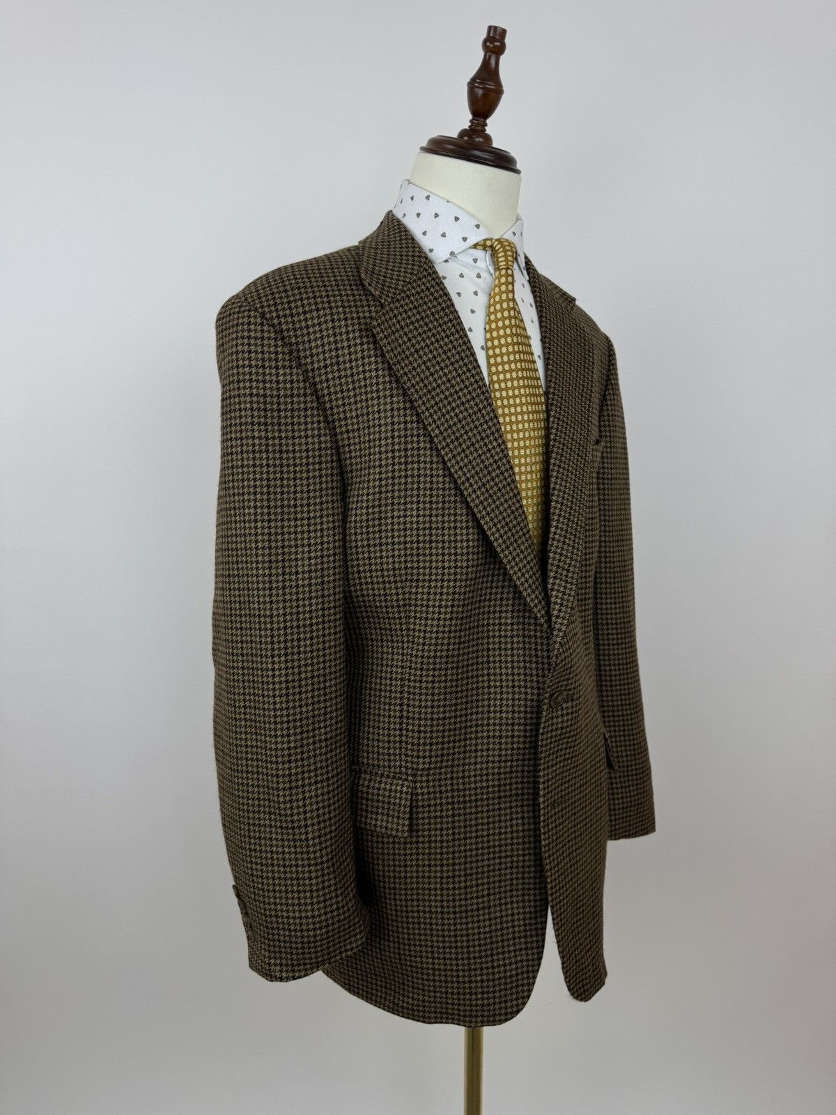Chaps Ralph Lauren Chaps Ralph Lauren Vintage Pied-de-poule tweed wool Blazer Size 40R - 5 Thumbnail