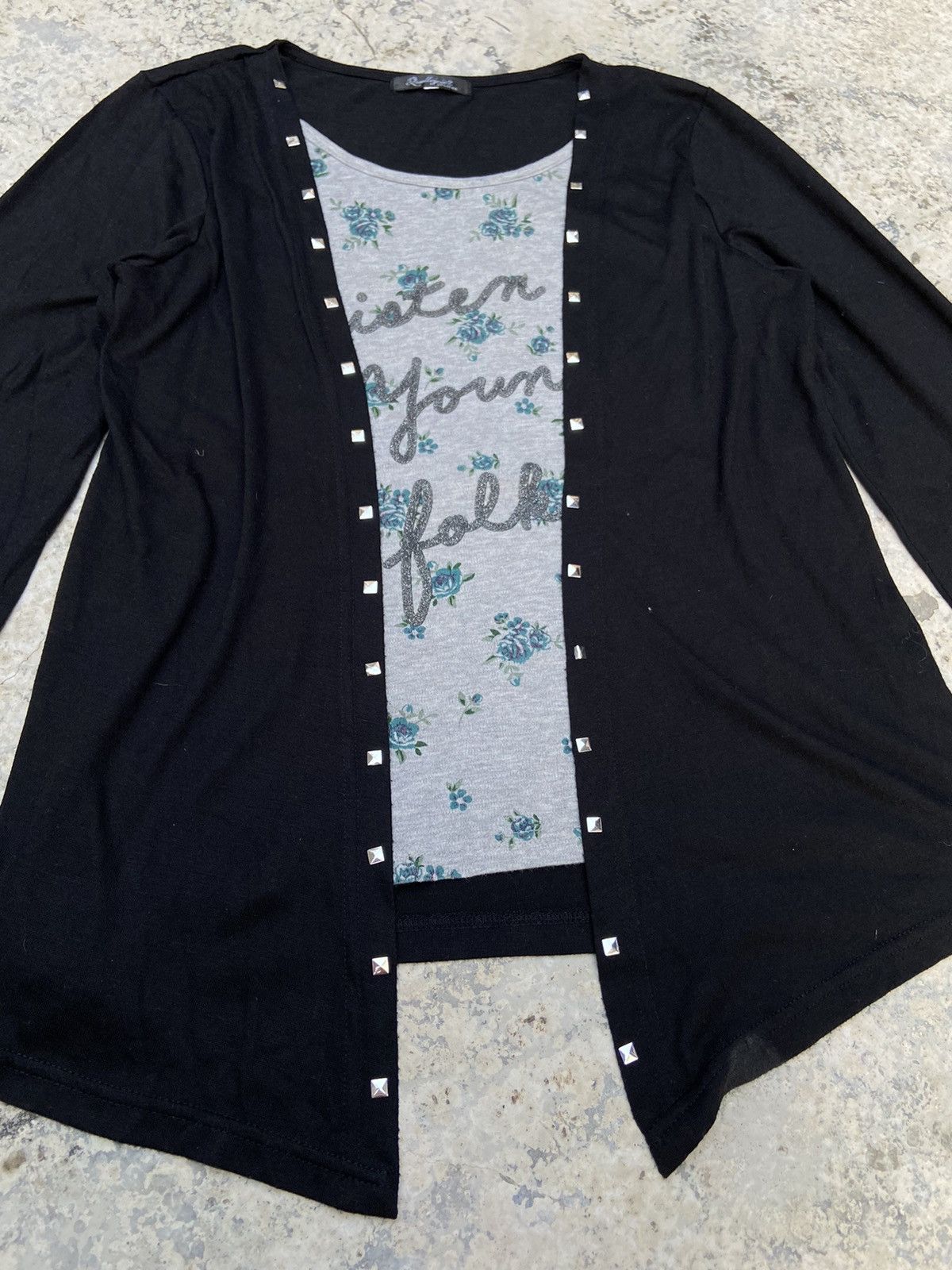 Beauty Beast × If Six Was Nine × Japanese Brand Vtg Y2K quellejoies cardi long sleeve t-shirt Size M / US 6-8 / IT 42-44 - 3 Thumbnail