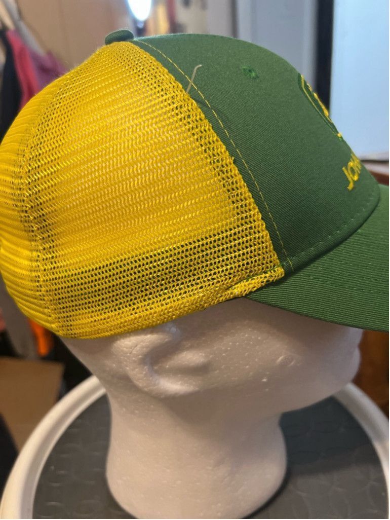 John Deere Unisex John Deere Hat One Size Green Yellow Size ONE SIZE - 4 Thumbnail