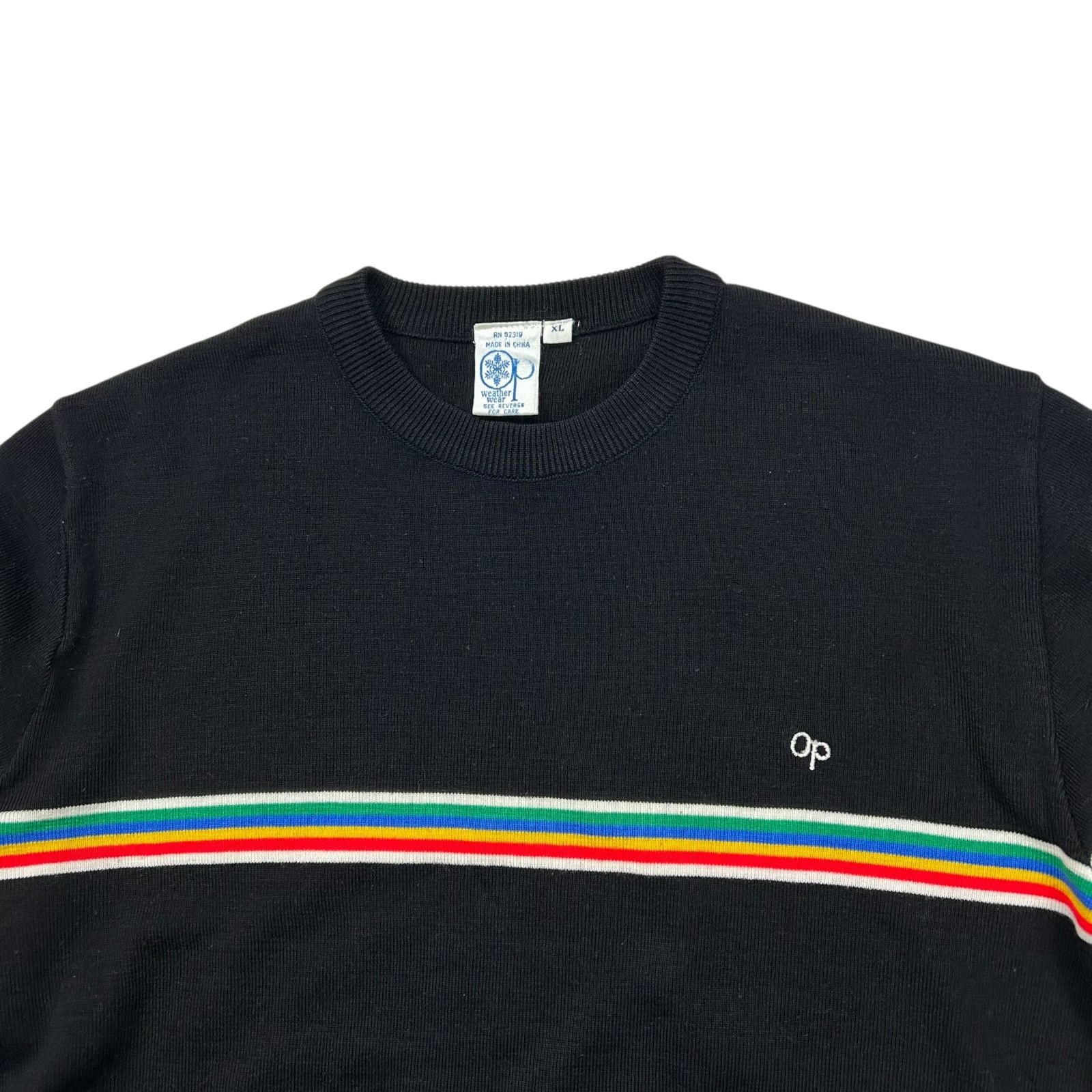 Ocean Pacific VTG OP OCEAN PACIFIC RAINBOW STRIPED CREWNECK SWEATER XL Size US XL / EU 56 / 4 - 2 Thumbnail