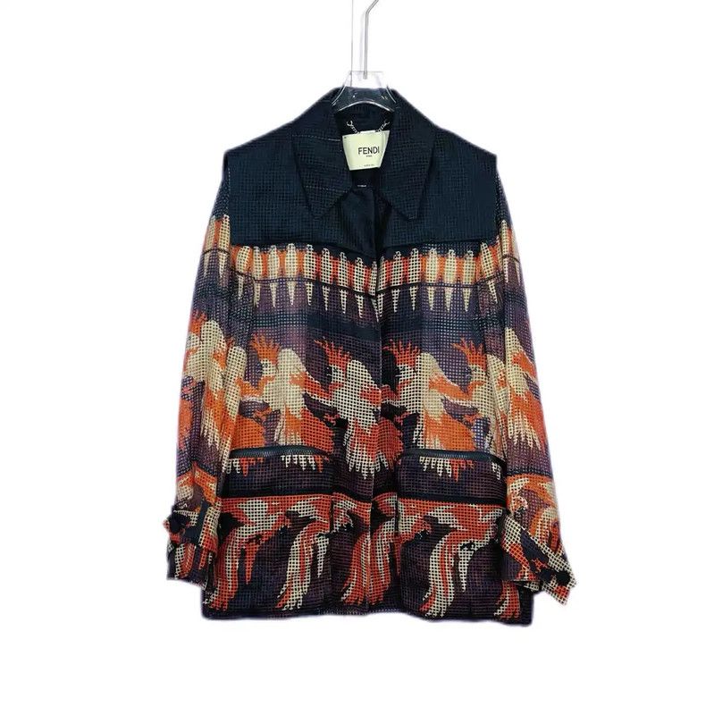 Fendi Fendi Black Cotton Jacket for Women 0089 Size M / US 6-8 / IT 42-44 - 1 Thumbnail