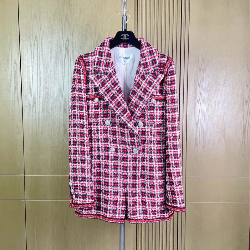 Chanel Colorblock Wool Blend Jacket 0089