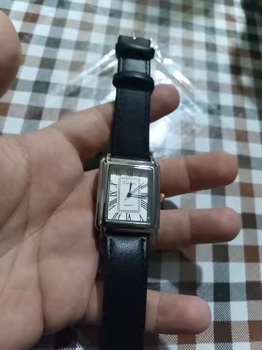 Japanese Brand Classic Roman Dial Quart Watch– Leather Strap Size ONE SIZE - 10 Thumbnail